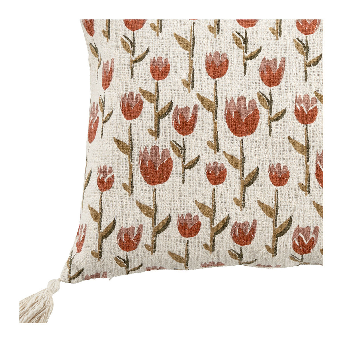 Housse de coussin BLANC D'IVOIRE Multicolore