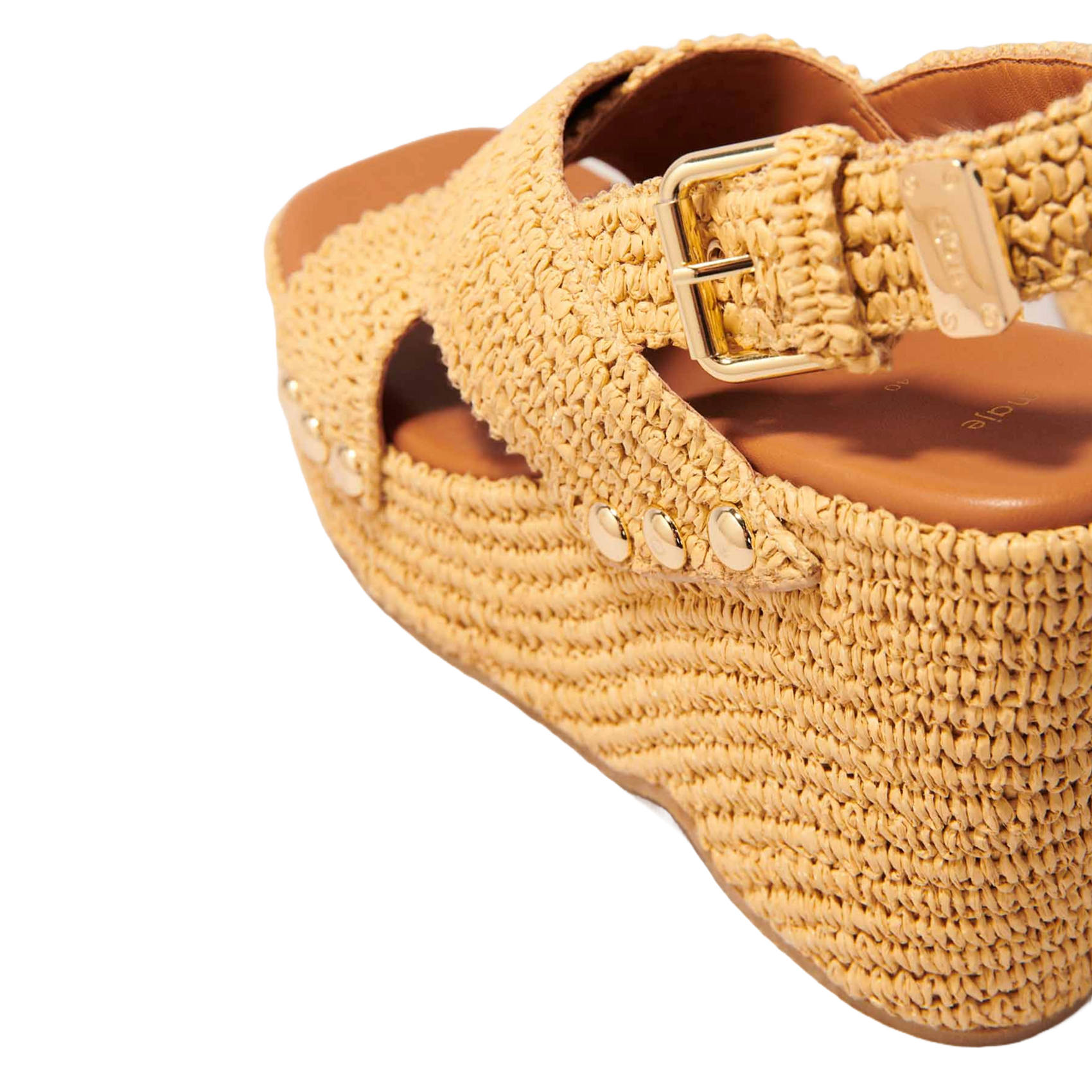 Sandales compensées  MAJE Beige