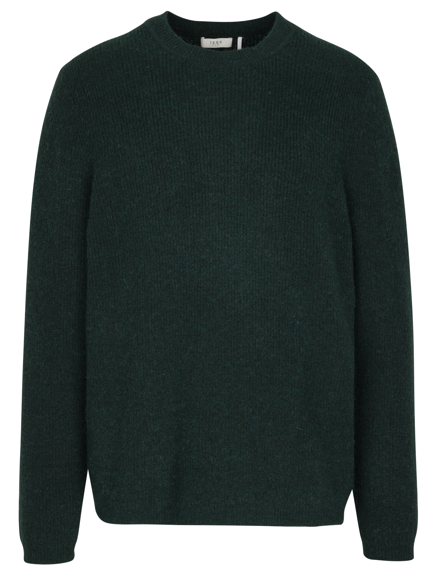 Rundhalsausschnitt-Pullover aus flauschigem Strick IKKS Grun