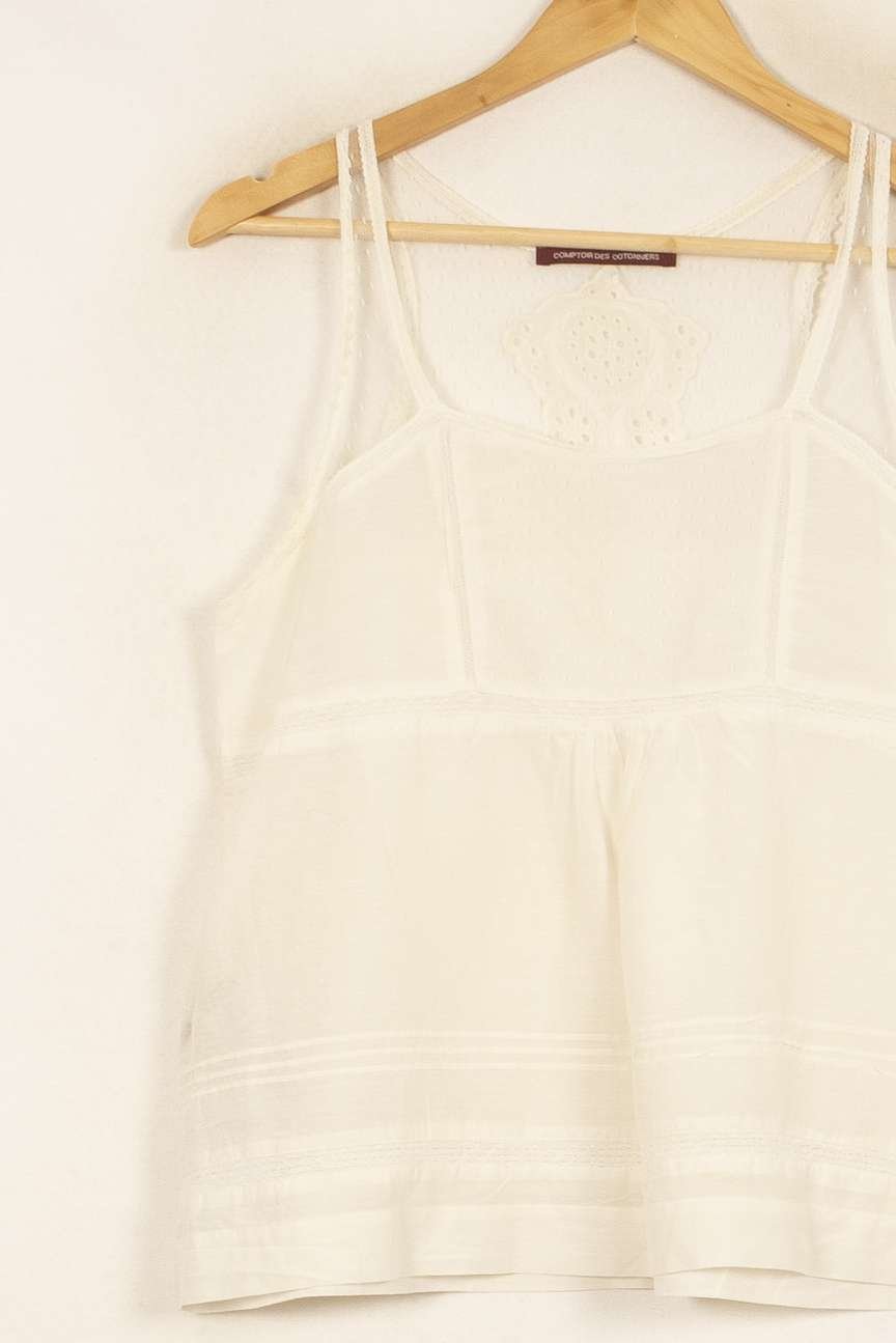 Top & tank top COMPTOIR DES COTONNIERS - Seconde main White