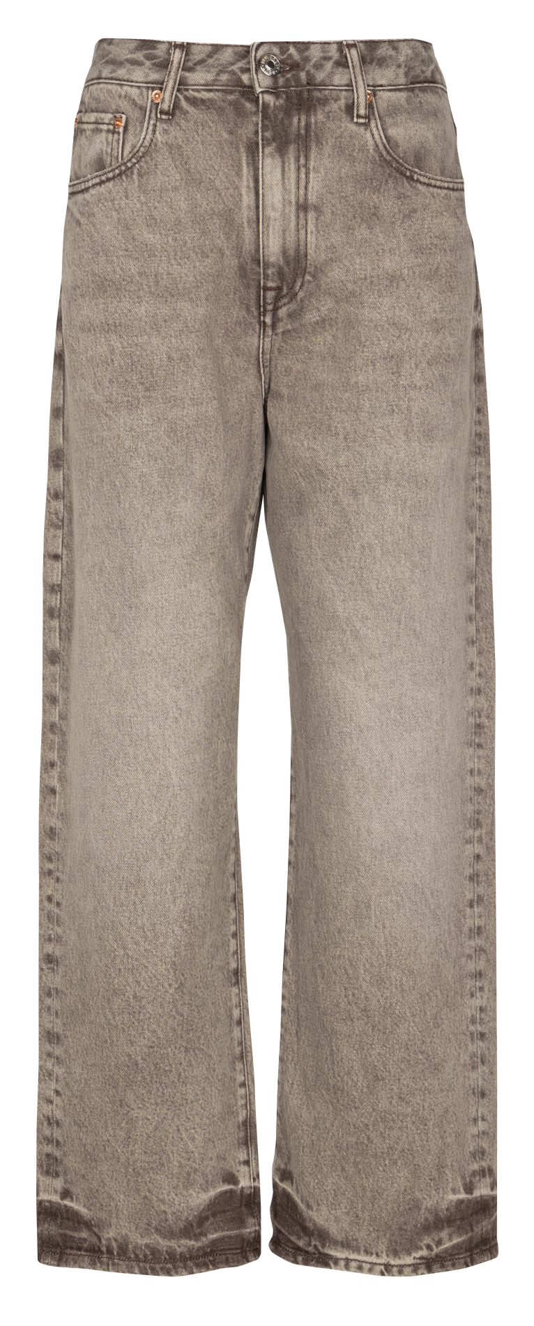 Jean large délavé BELLEROSE Marron