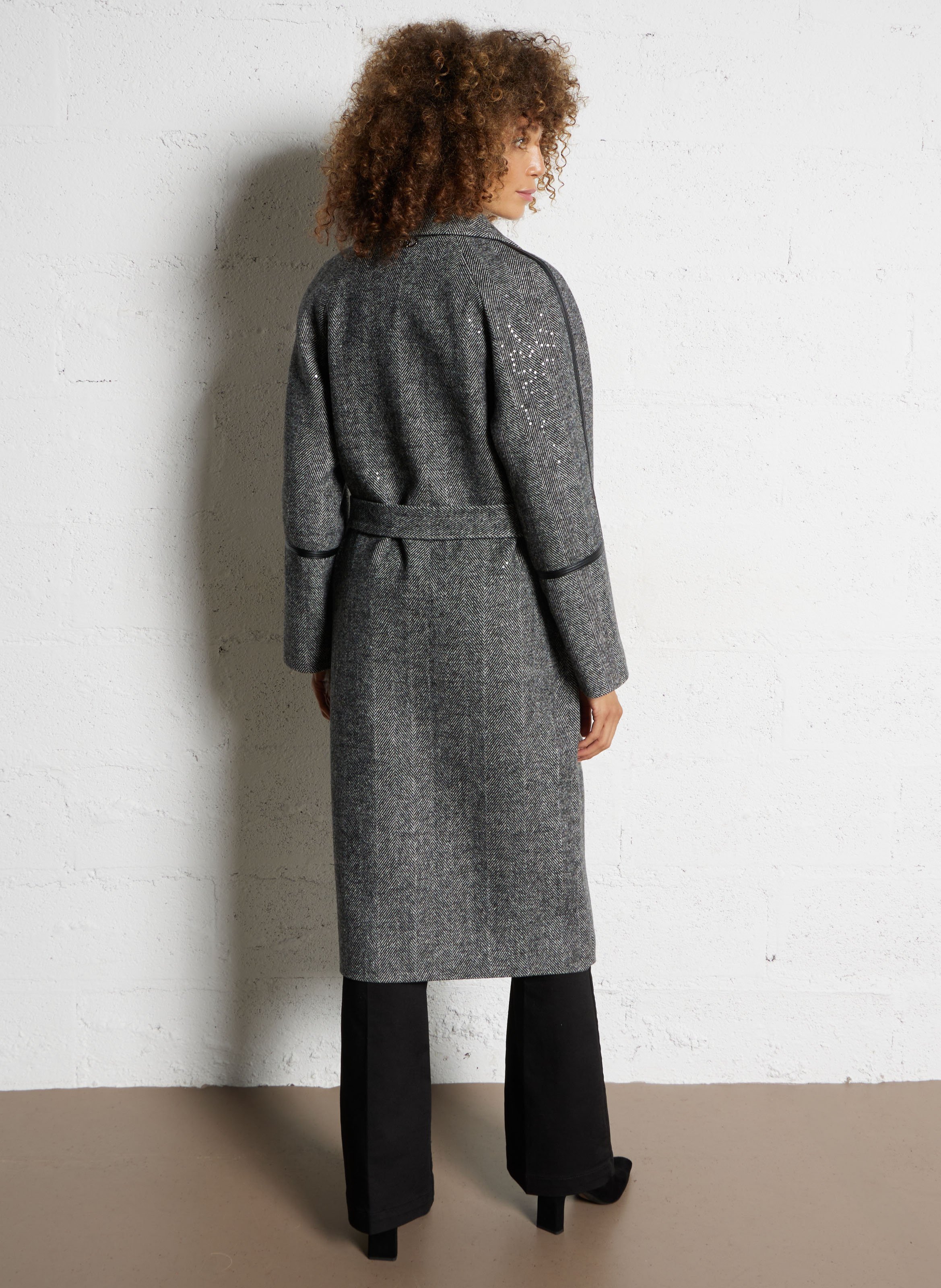Manteau col  tailleur LIU JO Gris
