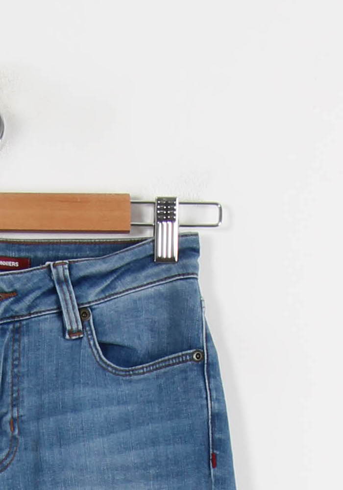 Cropped slim jeans with studs COMPTOIR DES COTONNIERS - Seconde main Blue