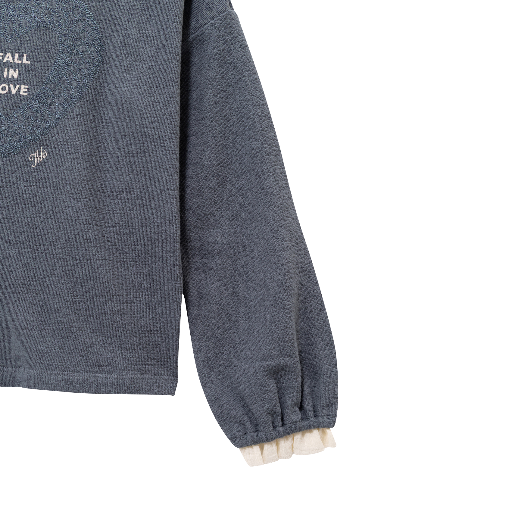 Round-neck straight-cut cotton-blend T-shirt IKKS JUNIOR Blue