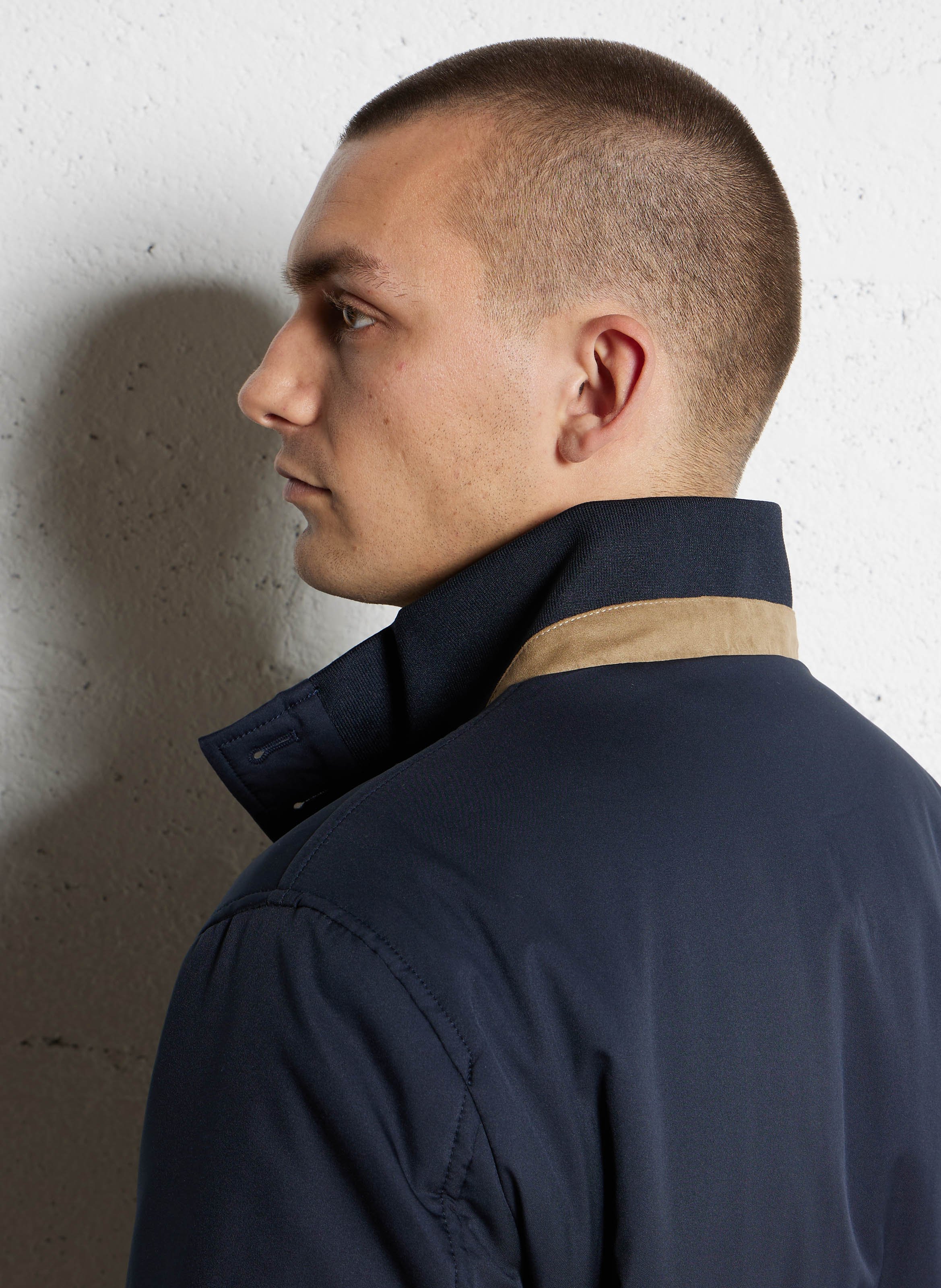 Oversized jasje met opstaande kraag FACONNABLE Blauw