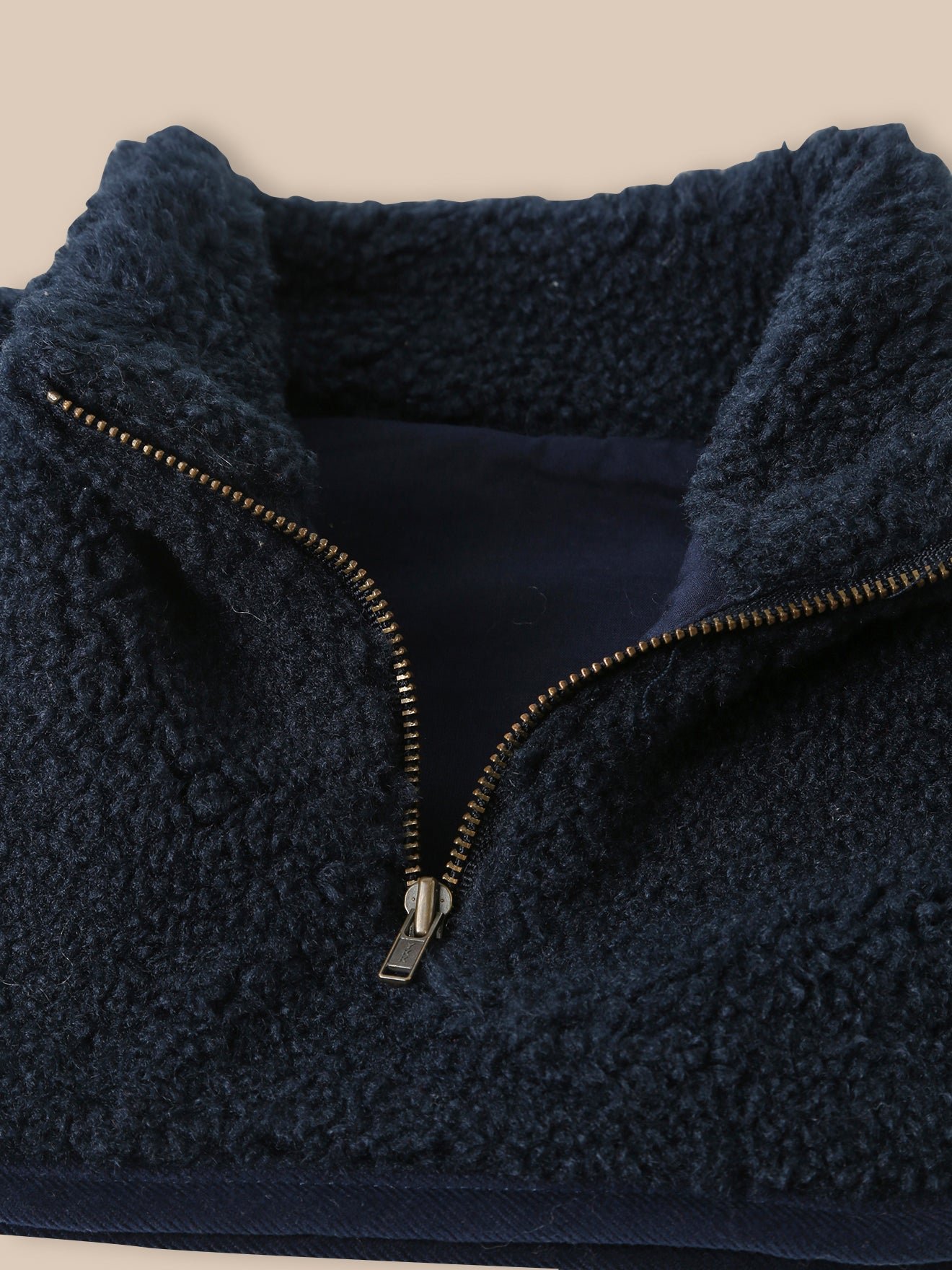 Faux sherpa collar CYRILLUS Blue
