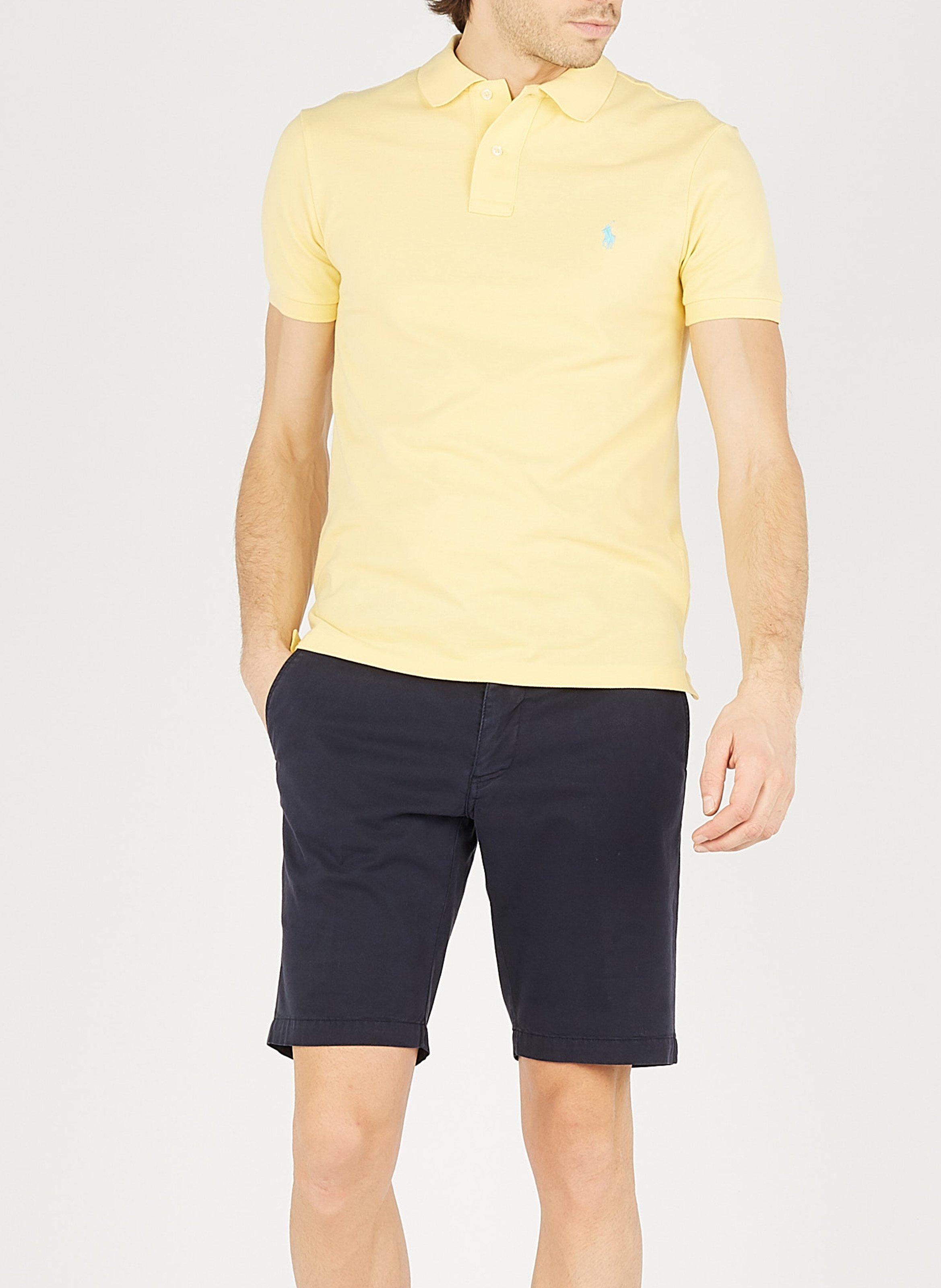Slim-fit cotton piqué polo shirt POLO RALPH LAUREN Yellow