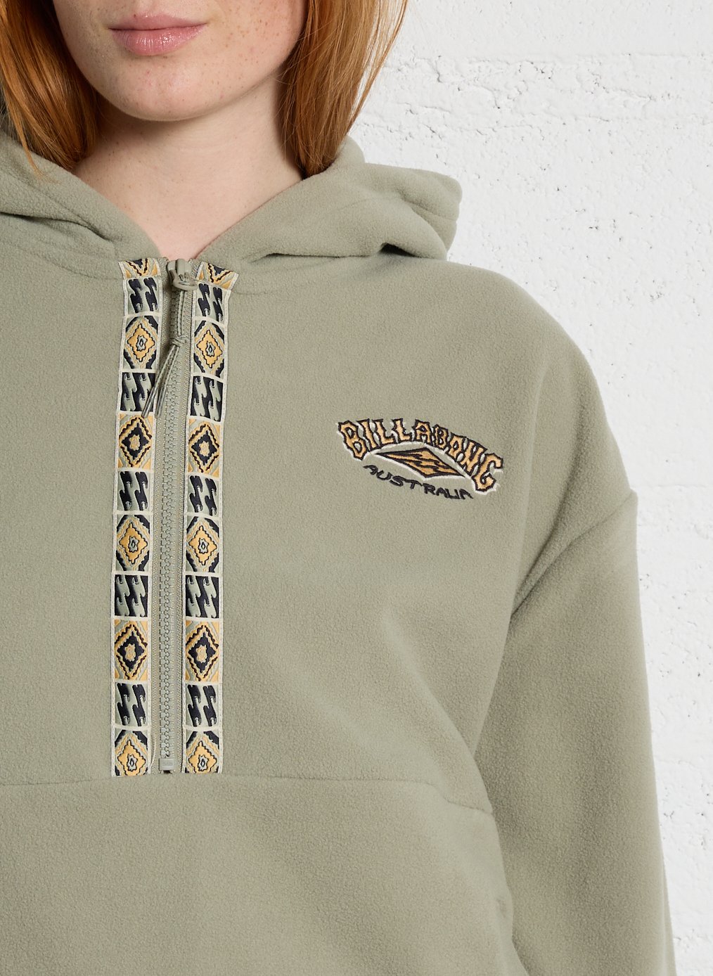 Polaire à capuche BILLABONG Vert