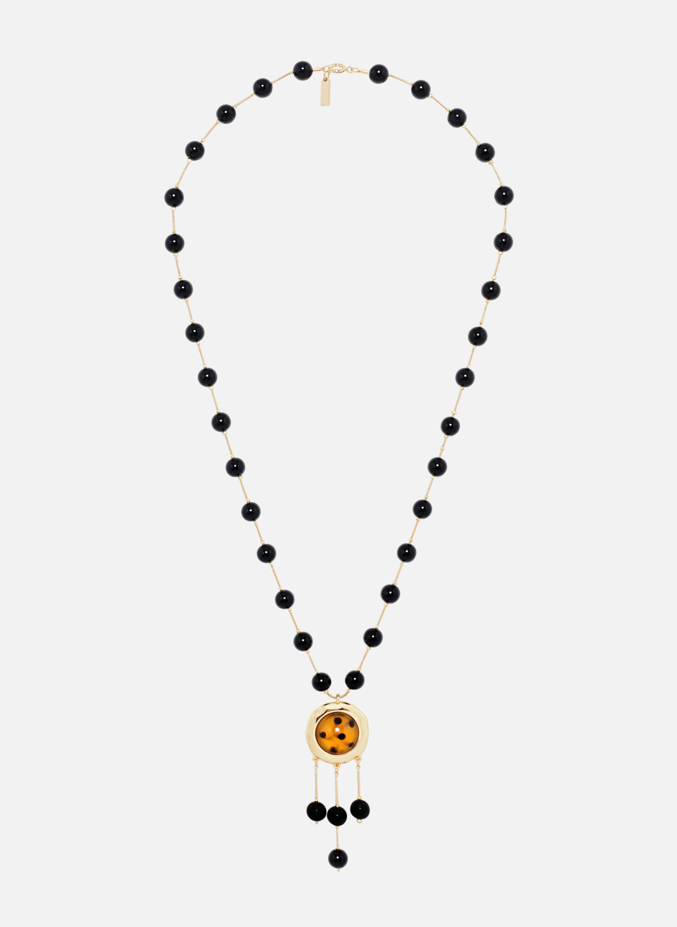 Pearl necklace with pendant THE KOOPLES Yellow