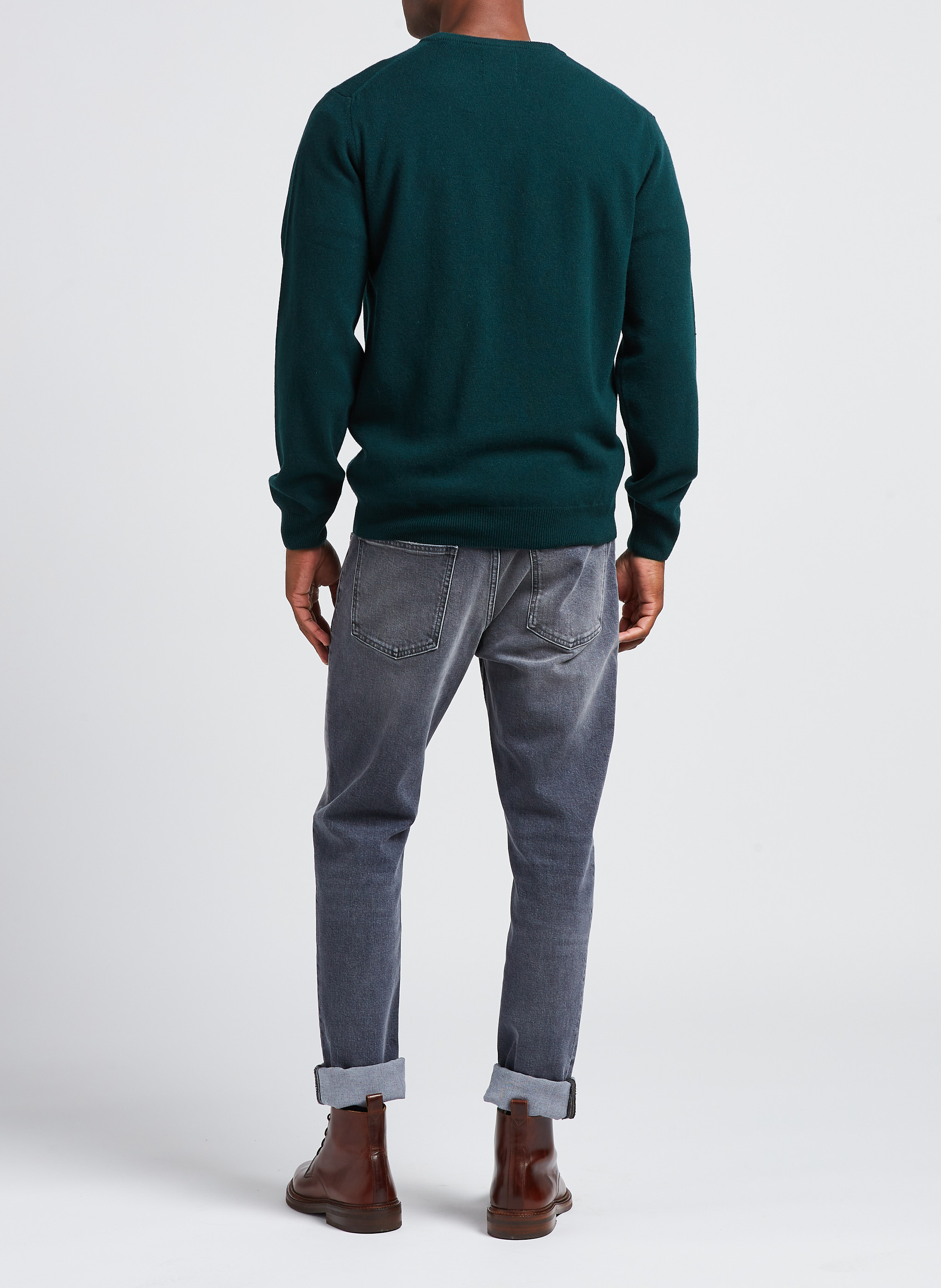 Wool V-neck sweater GANT Green