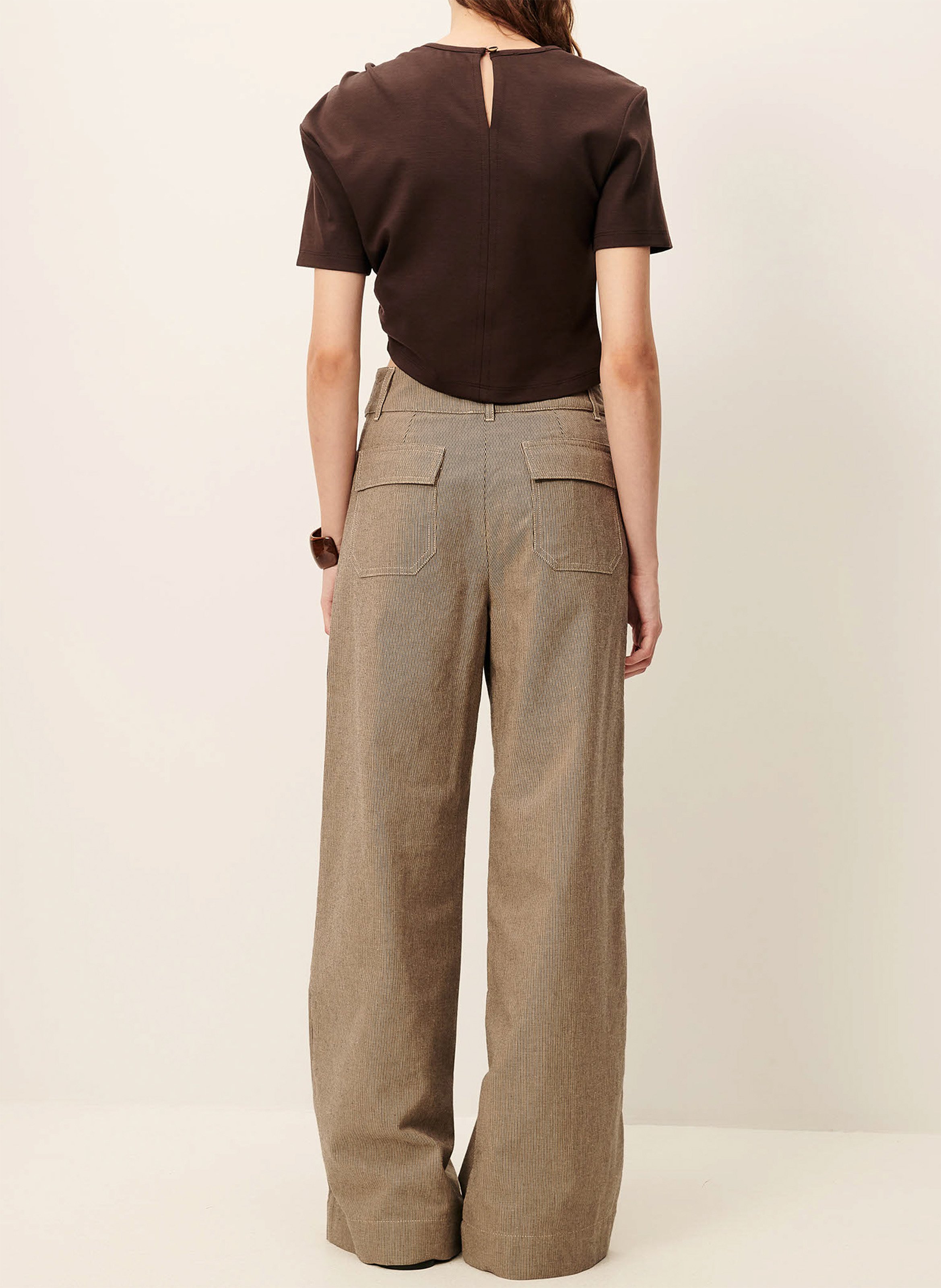 Wijde jeans SESSUN Beige