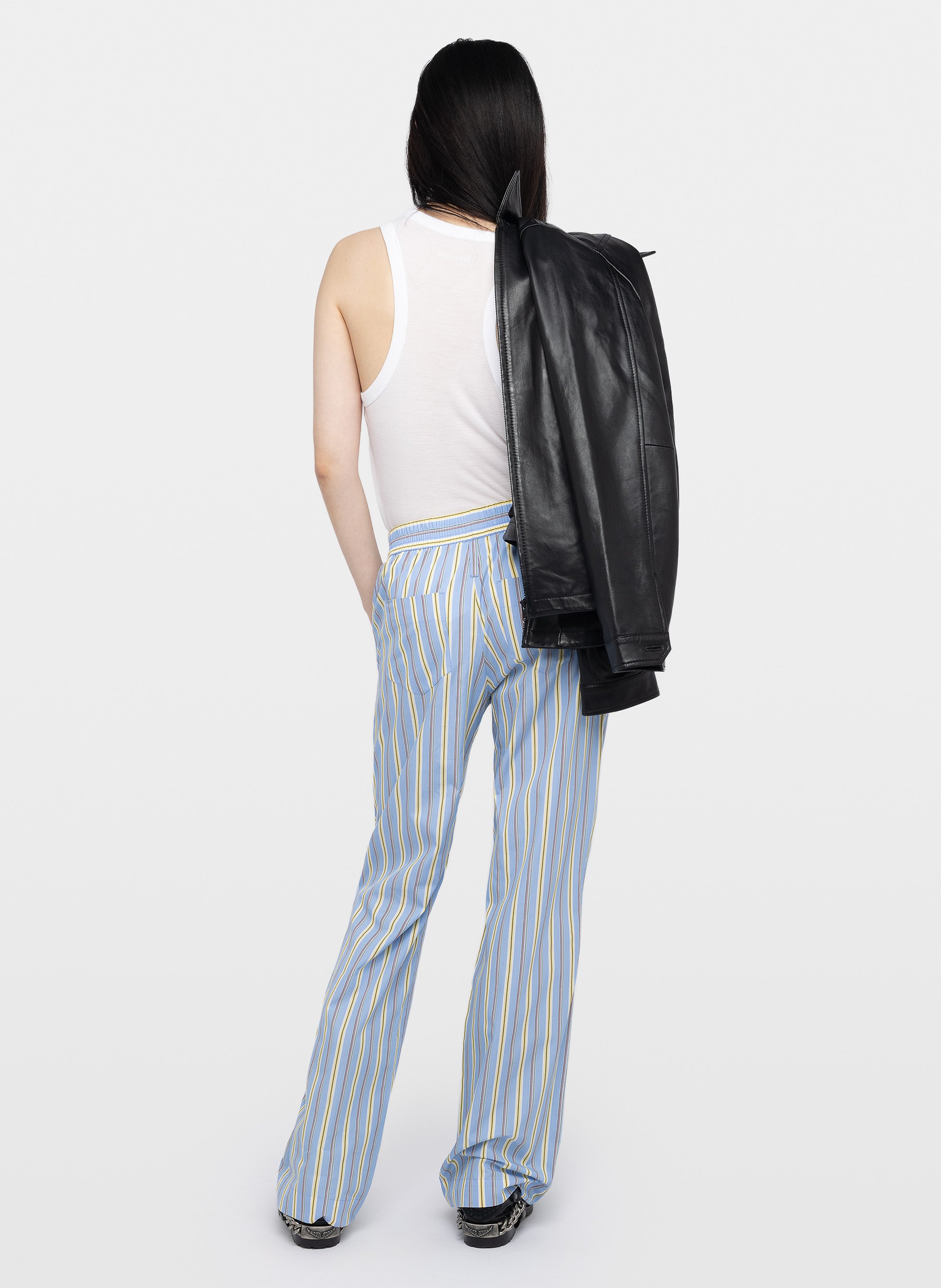 Straight striped cotton pants ZADIG&VOLTAIRE Blue