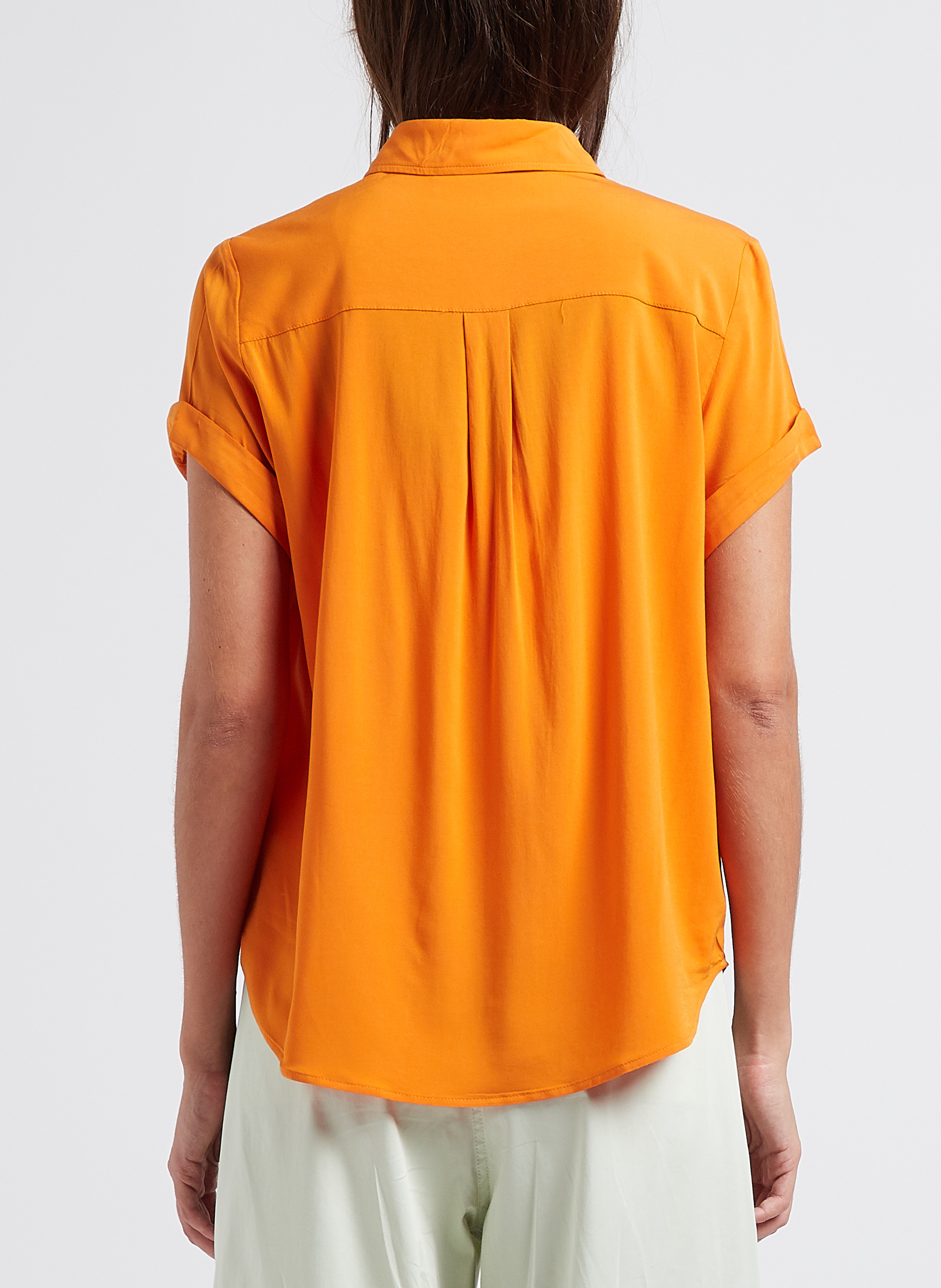 Chemise ample à col classique SAMSOE SAMSOE Orange