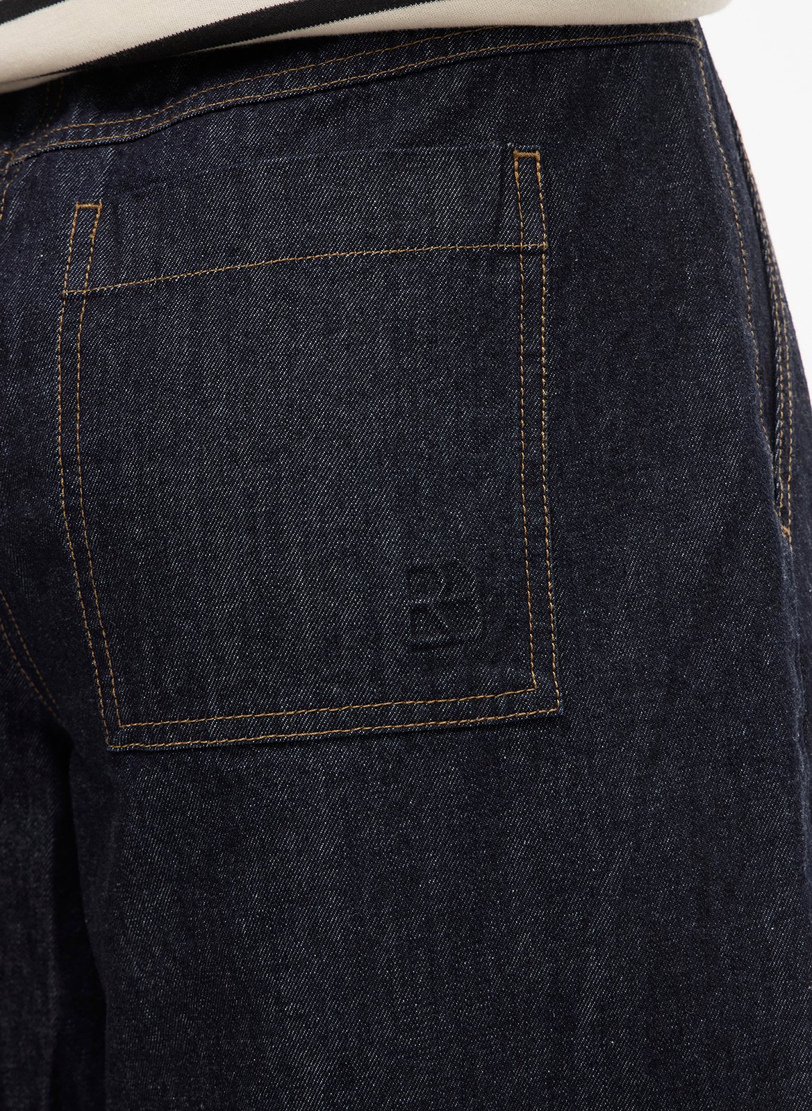 Jean large taille mi-haute ROUGE EDIT Bleu