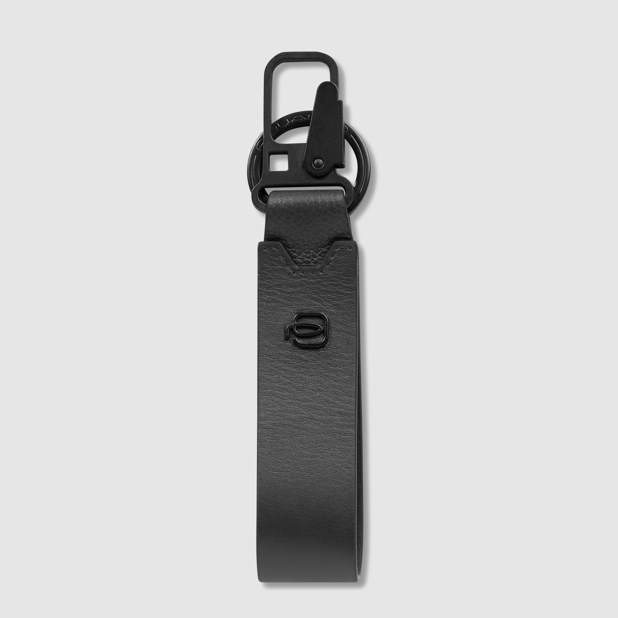Asia leather keyring PIQUADRO Black