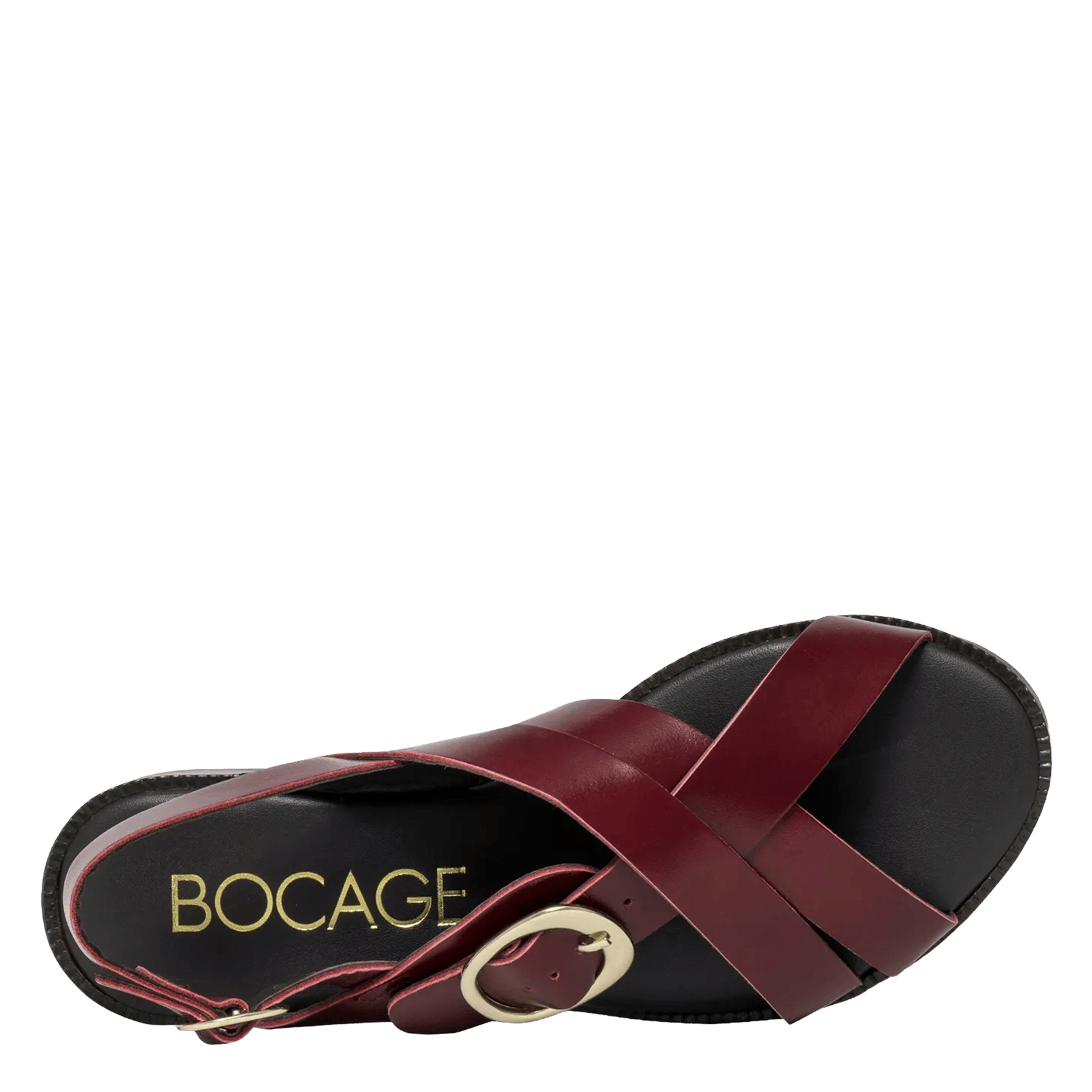 Avarca Berlin - Flache Ledersandalen mit Samt Violett