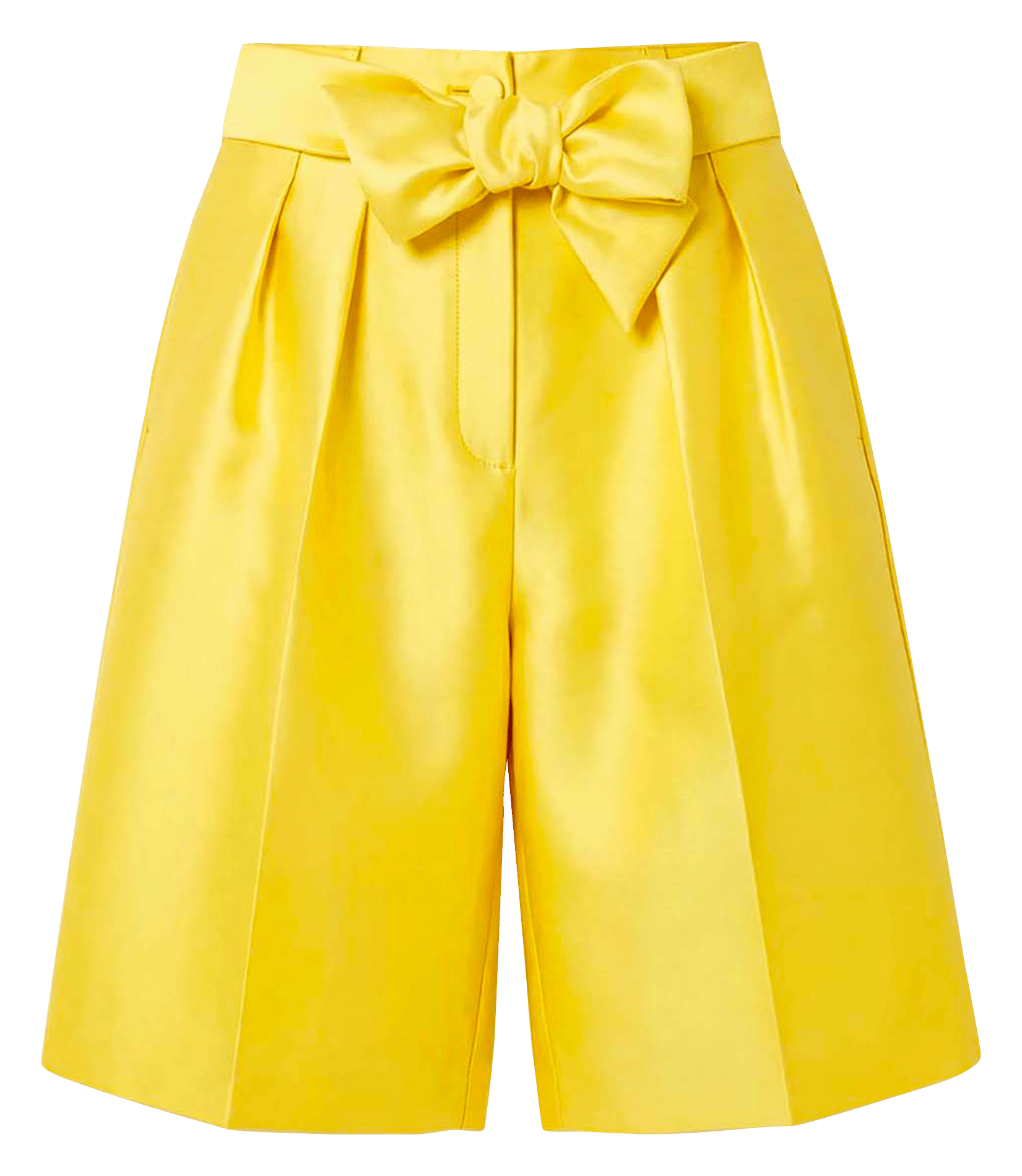 Satijnen short met hoge taille TARA JARMON Geel