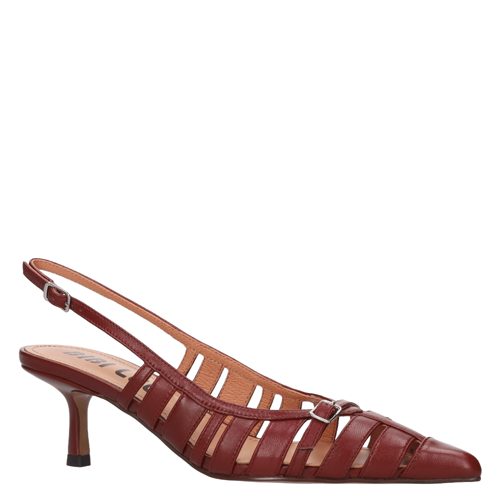 Alice heeled leather sandals BIBI LOU Red