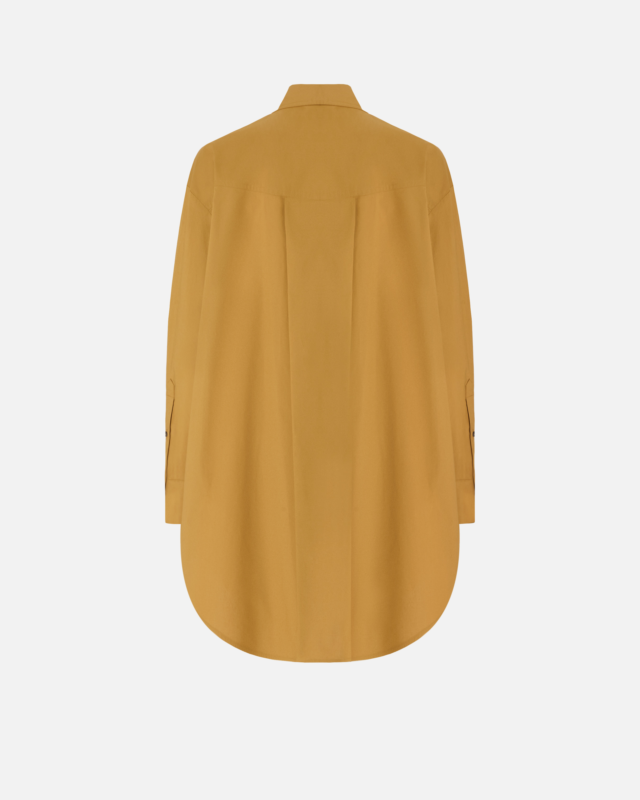 Robe chemise courte à franges PINKO Orange