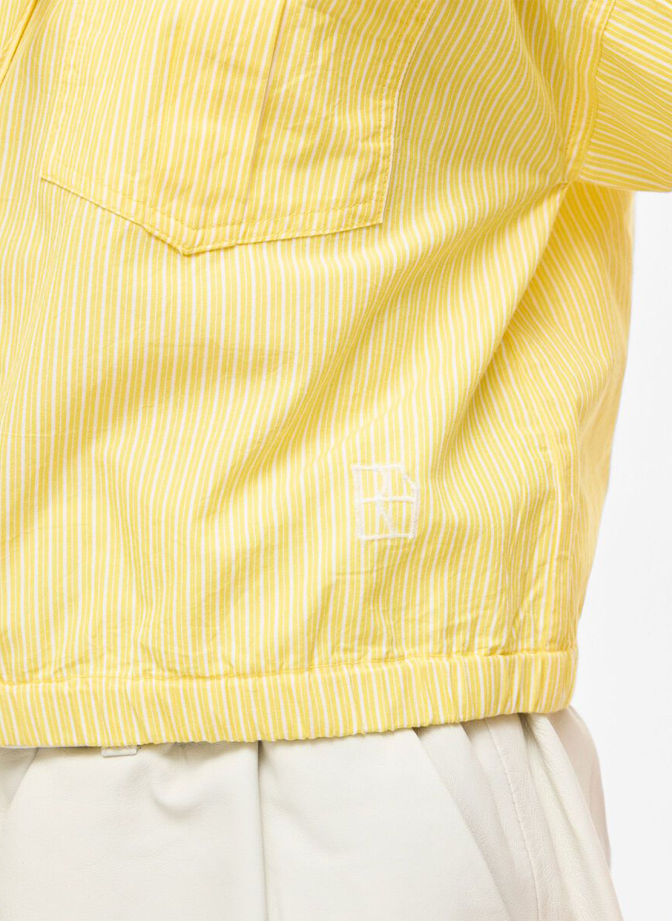 Bedrucktes Hemd mit klassischem Kragen ROUGE EDIT Gelb