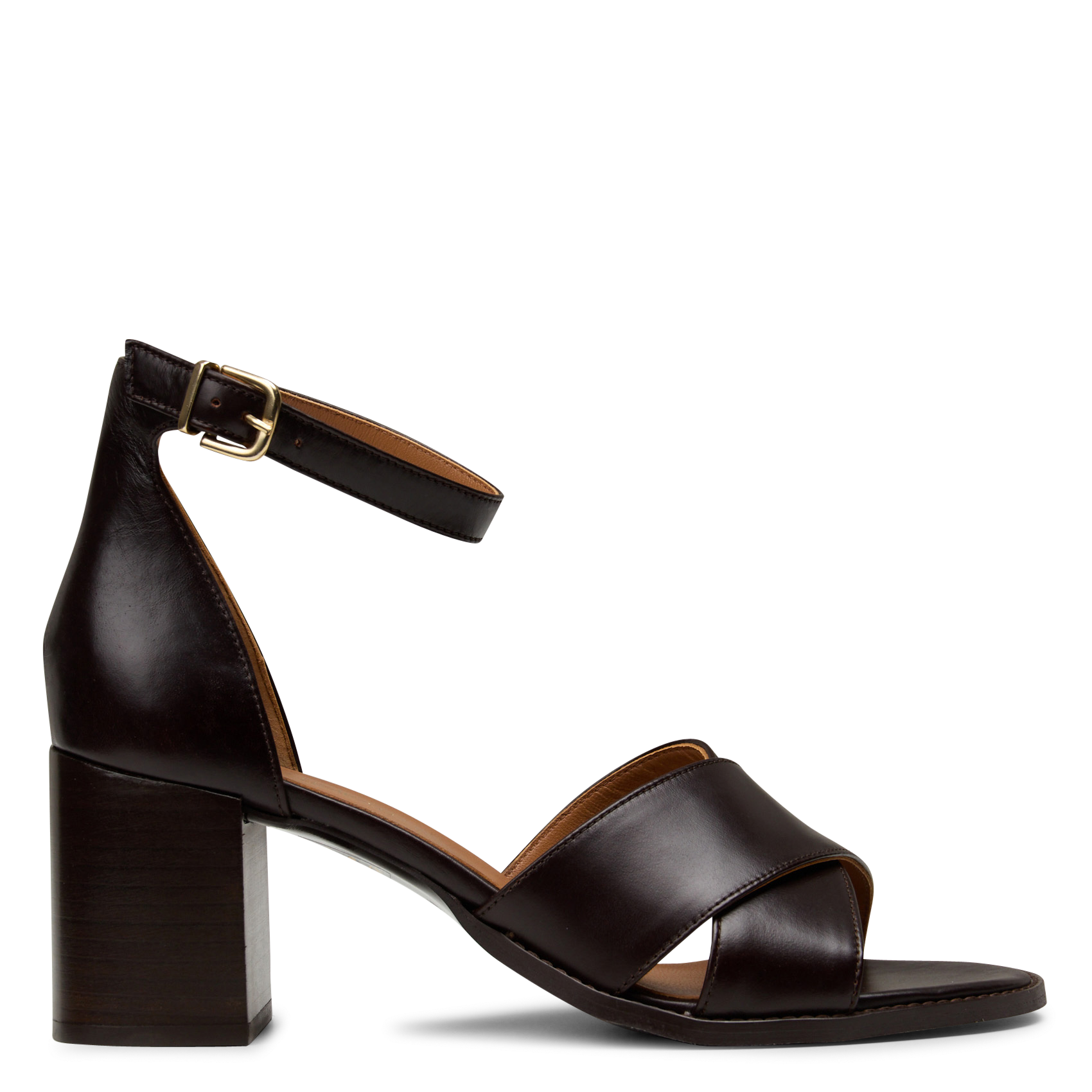 Hoge leren sandalen MELLOW YELLOW Bruin