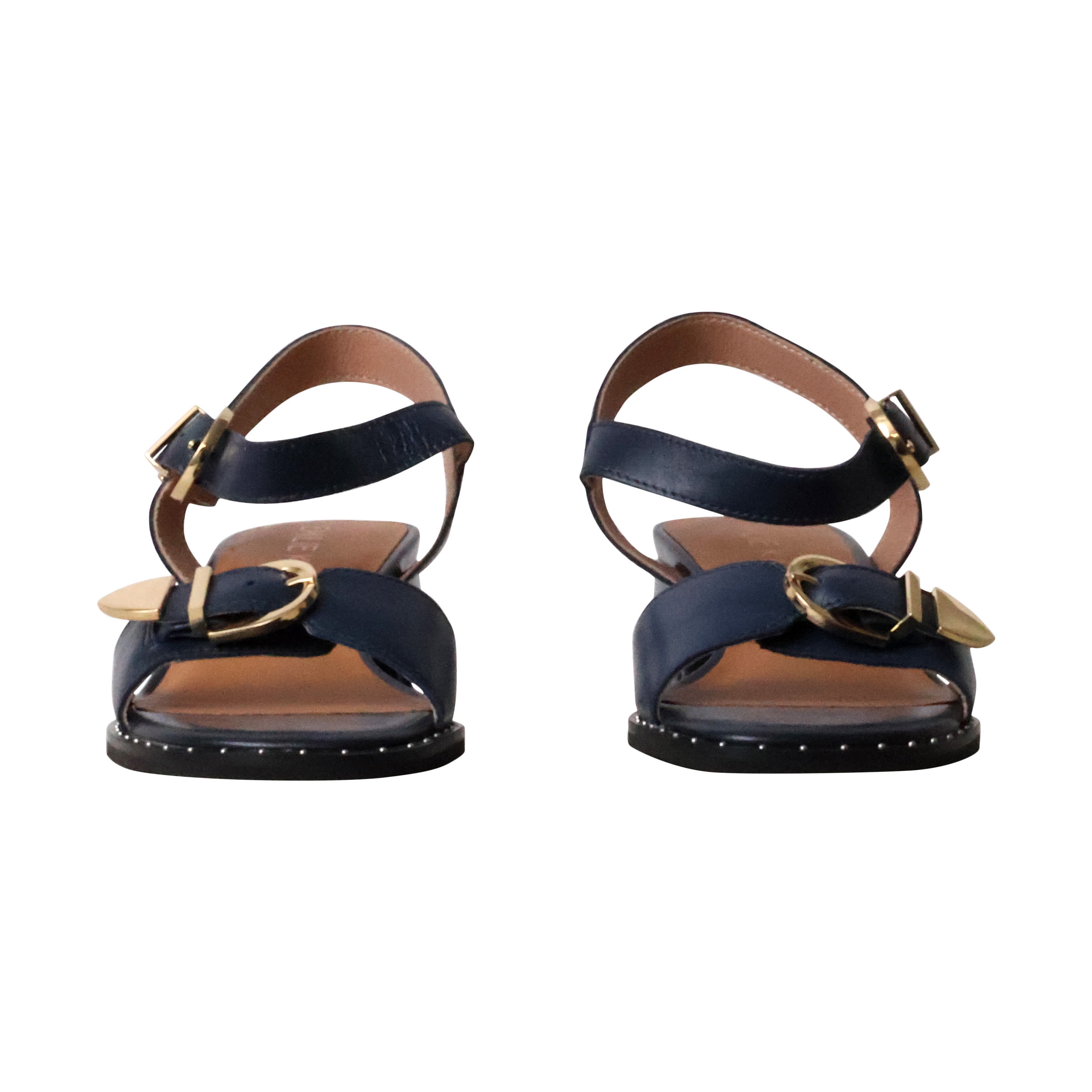 Leather heeled sandals - Keith EMILIE KARSTON Blue