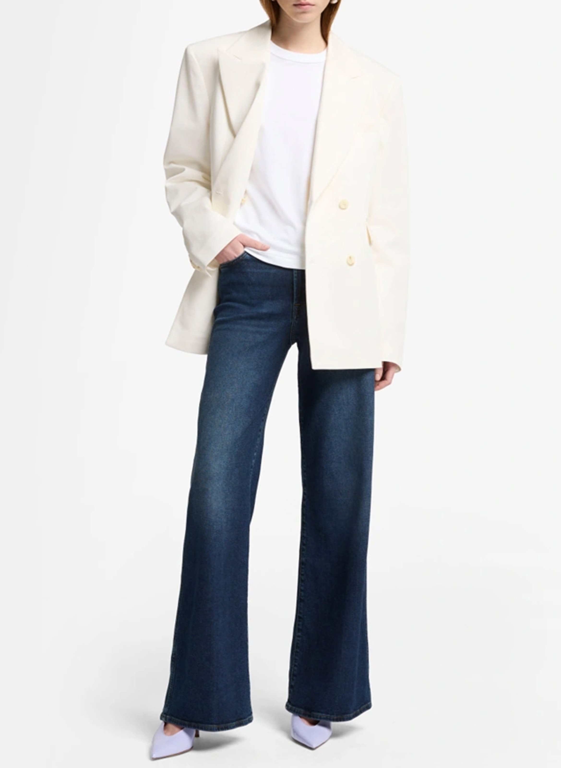 Palazzo-Hose 7 FOR ALL MANKIND Blau