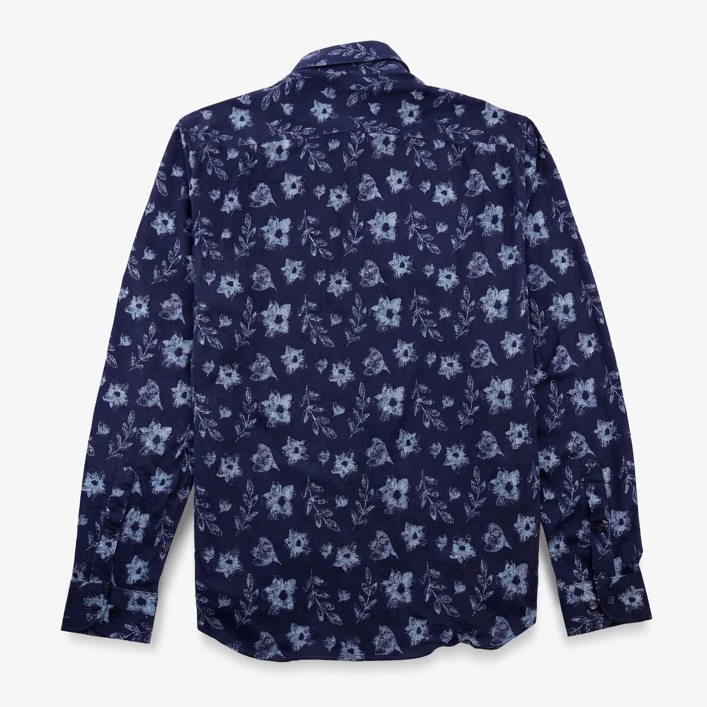 Chemise charles manches longues regular SERGE BLANCO Bleu