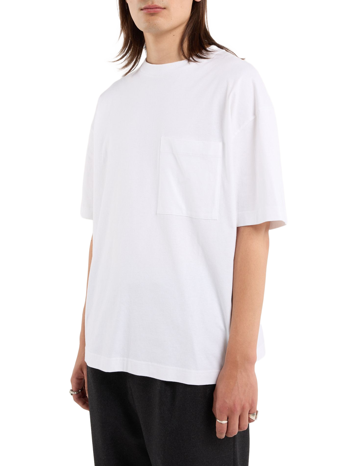 Round neck cotton T-shirt SAISON 1865 White