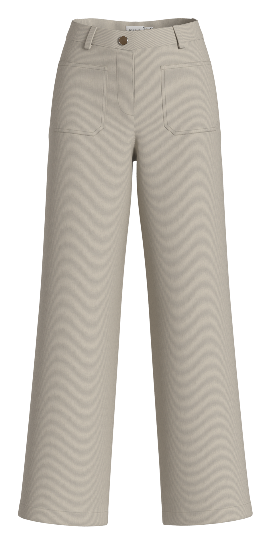 Straight-leg cotton-blend pants VILA