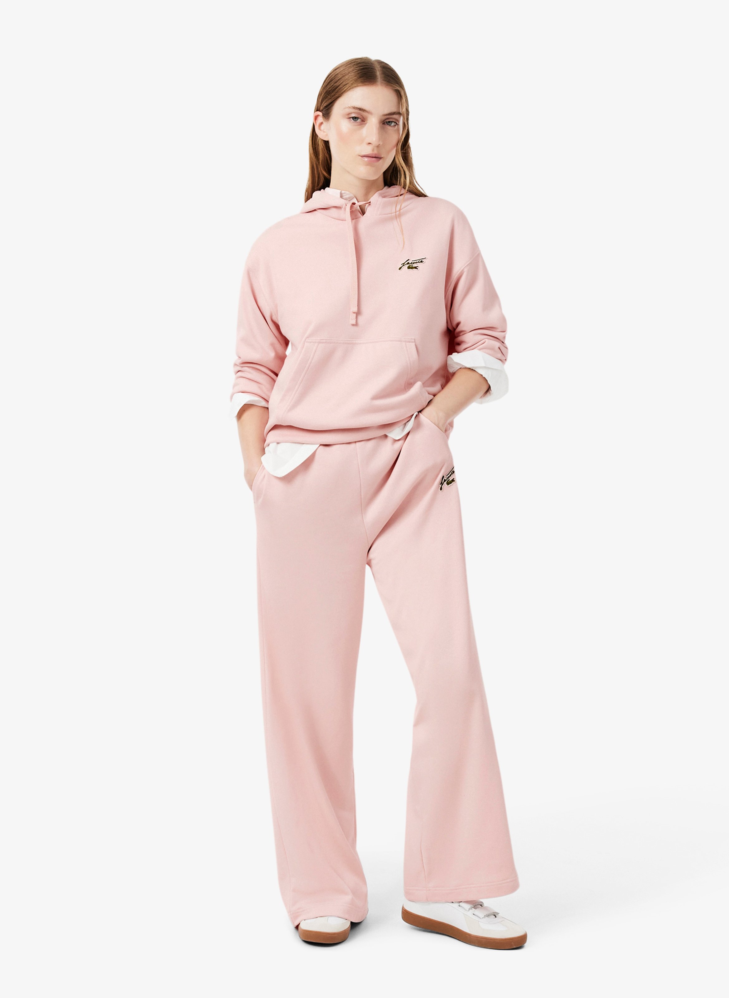 Schmal geschnittene Jogginghose aus Baumwollmischung LACOSTE Rosa