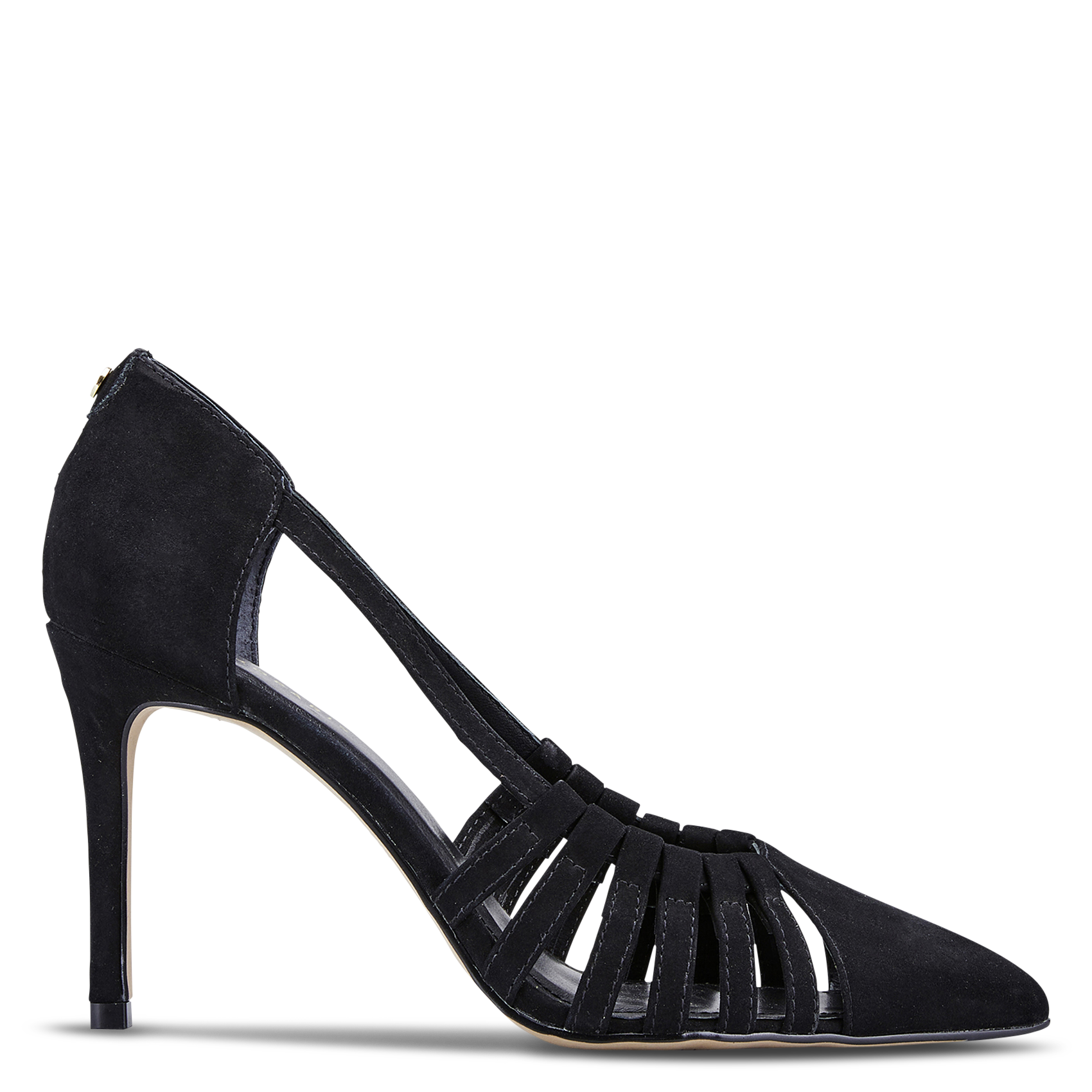 Pumps met bandjes van nubuckleer COSMOPARIS Zwart