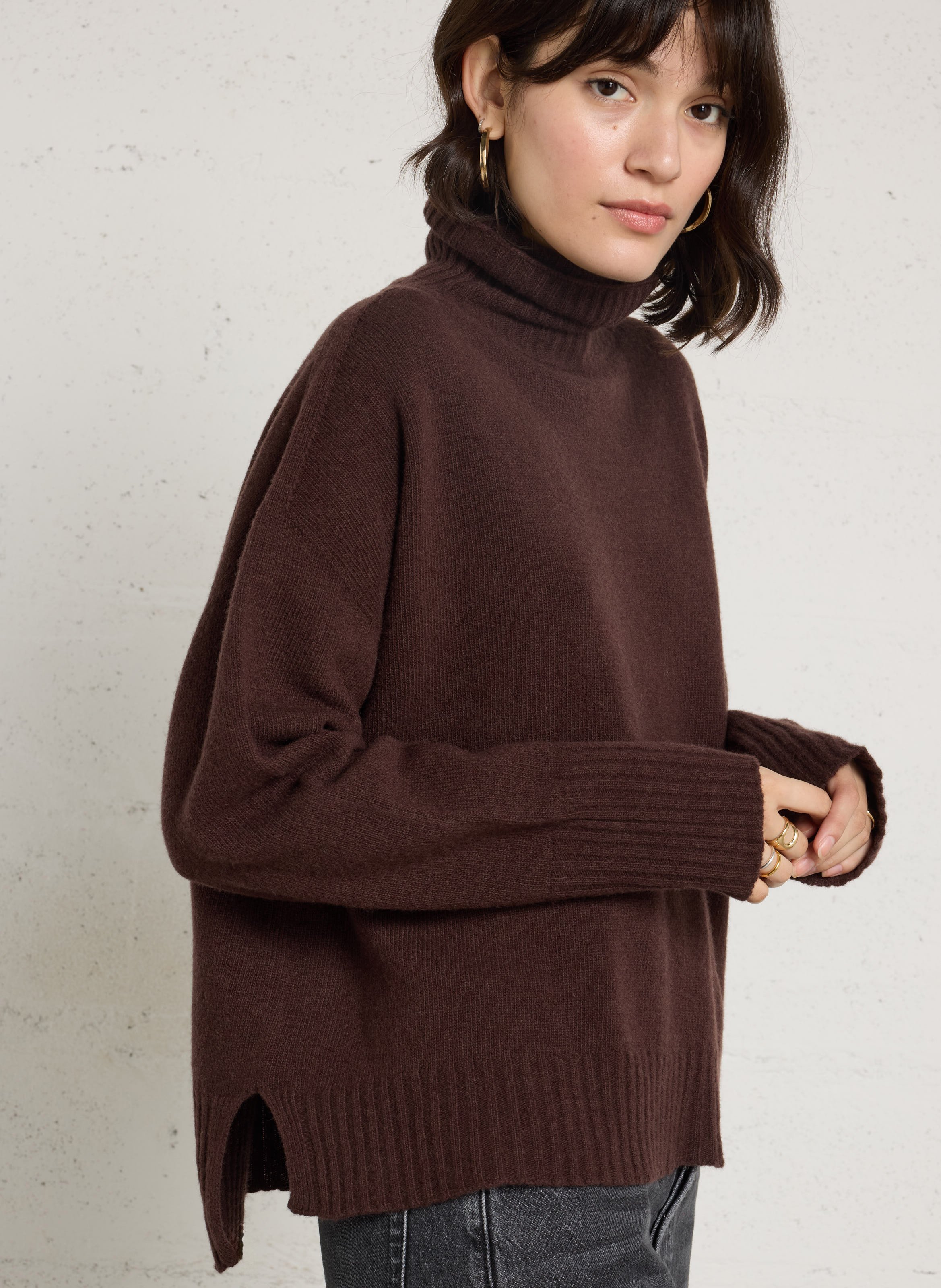 Weiter Rollkragenpullover aus Wolle HOD PARIS