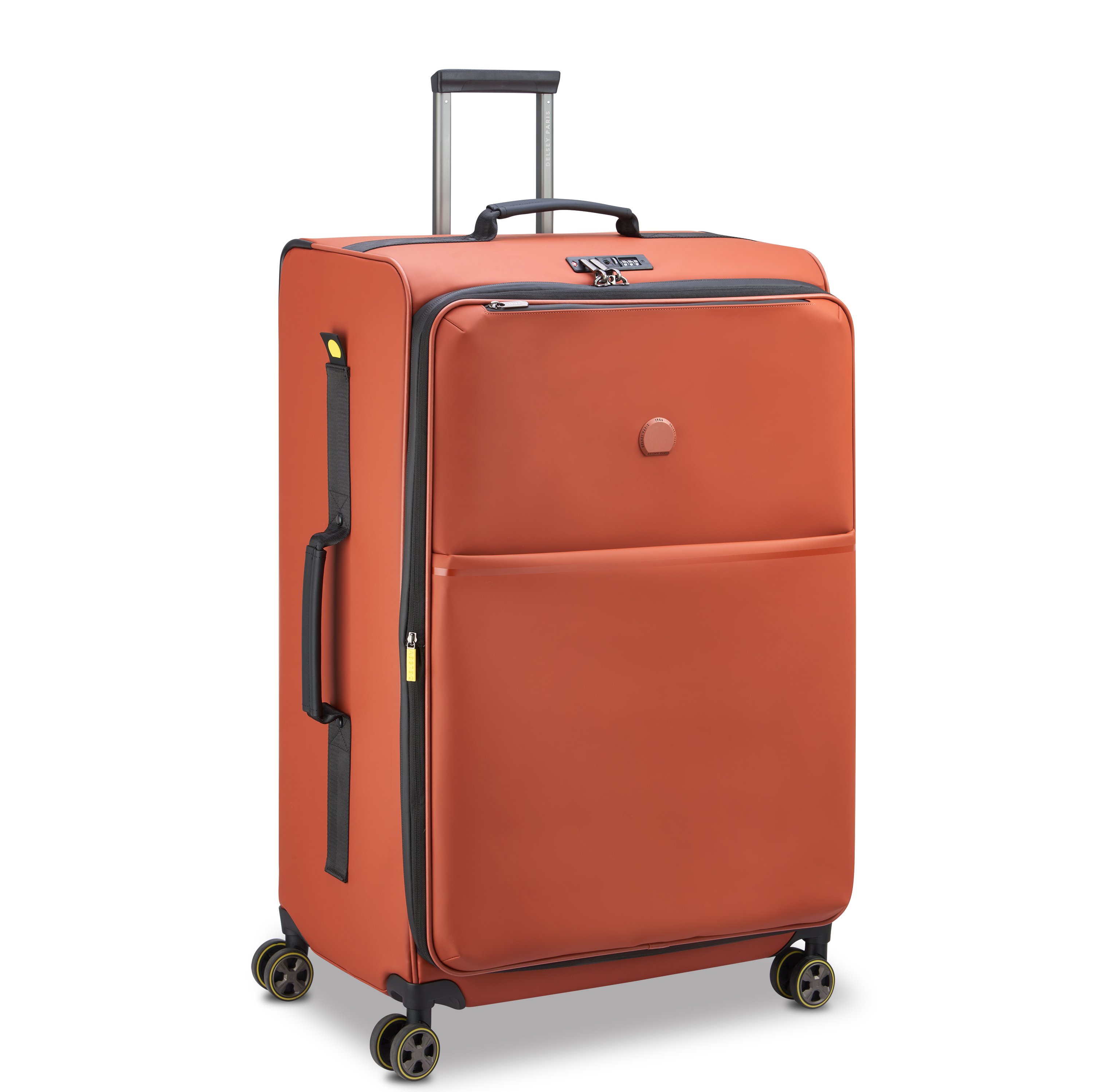 Soft checked luggage - XXL size DELSEY PARIS Orange