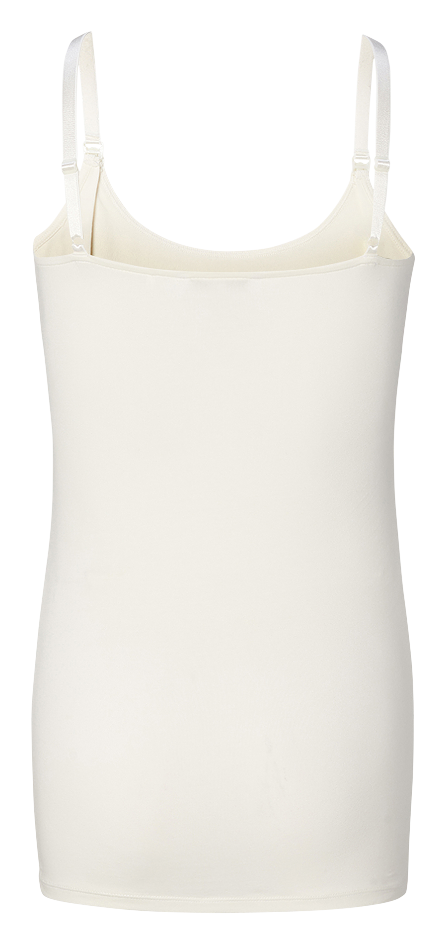 Stretch organic cotton nursing tank top NOPPIES White