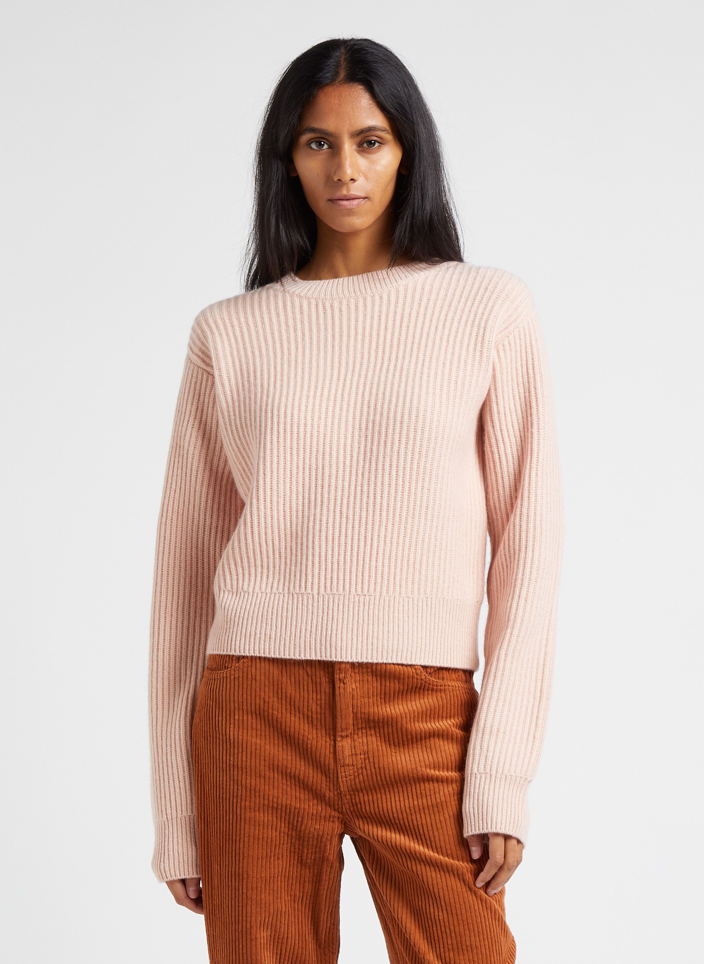 Pull Col Rond En Laine Et Cachemire Ange Blush Berenice Femme