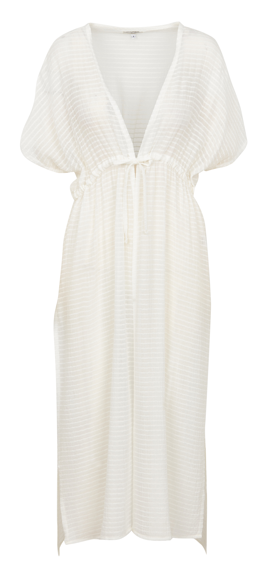 Long beach V-neck tunic LIVIA White