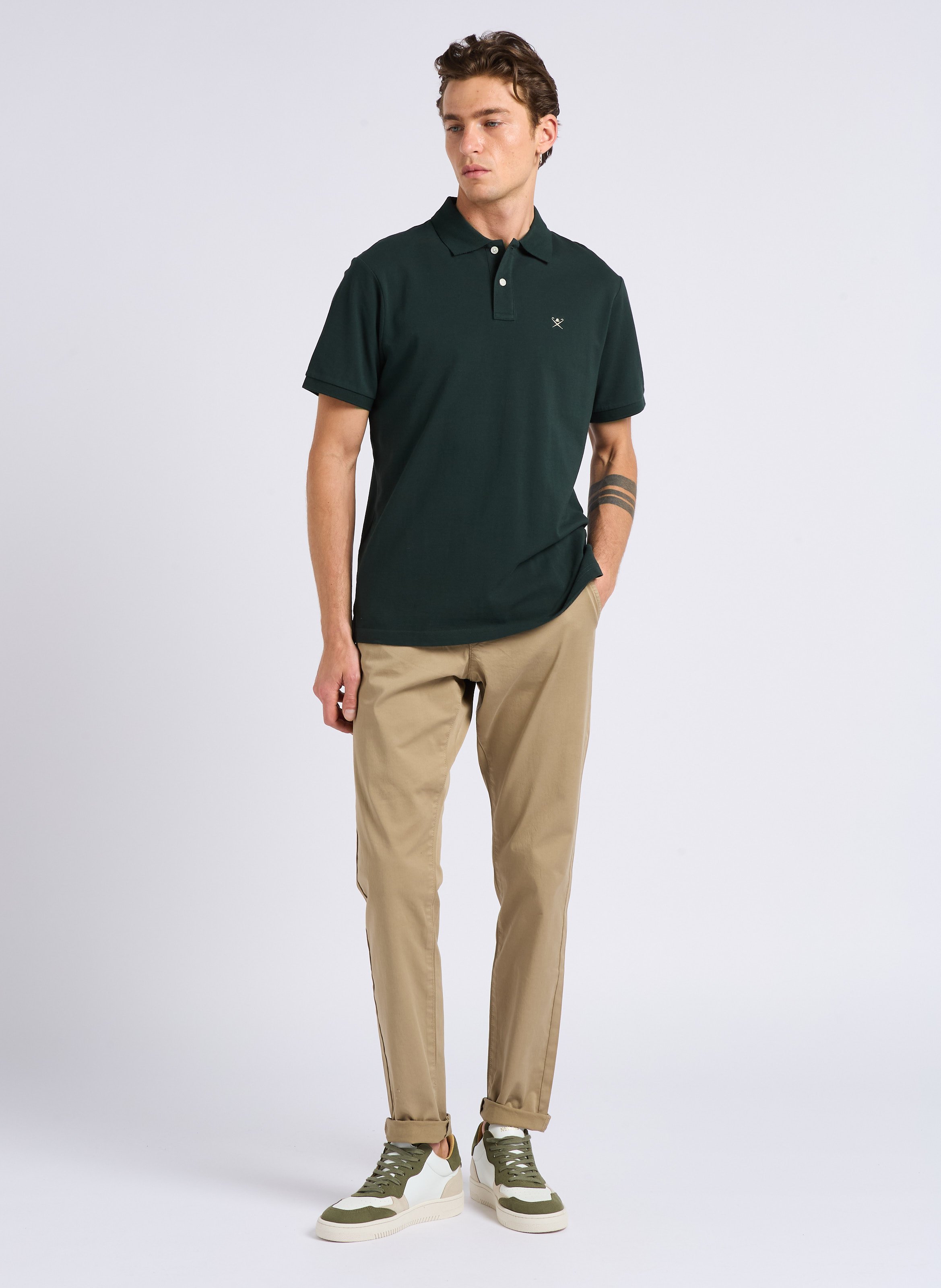 Chino van stretchkatoen IKKS Beige