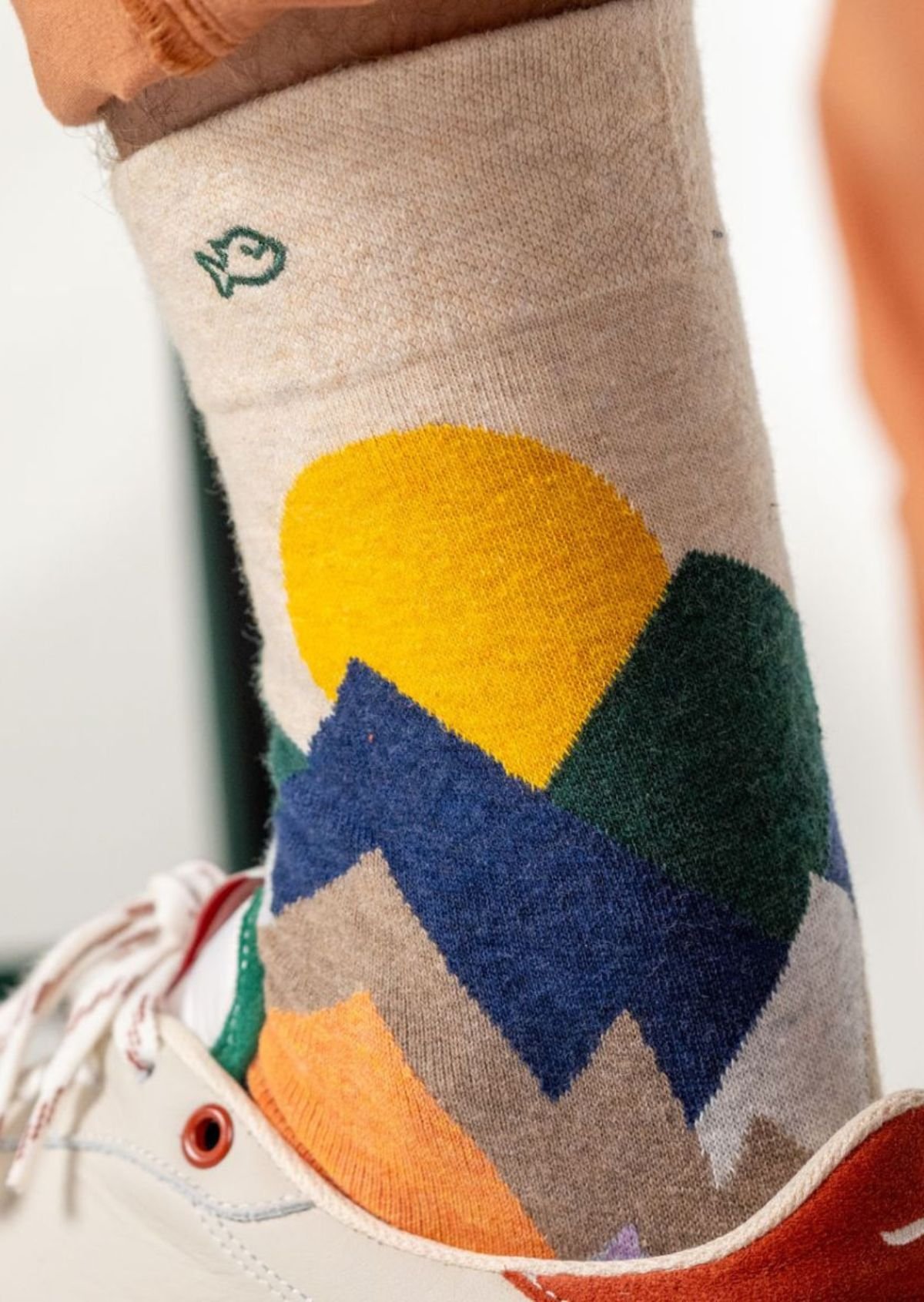 Combed cotton socks with patterns BILLYBELT Multicolored