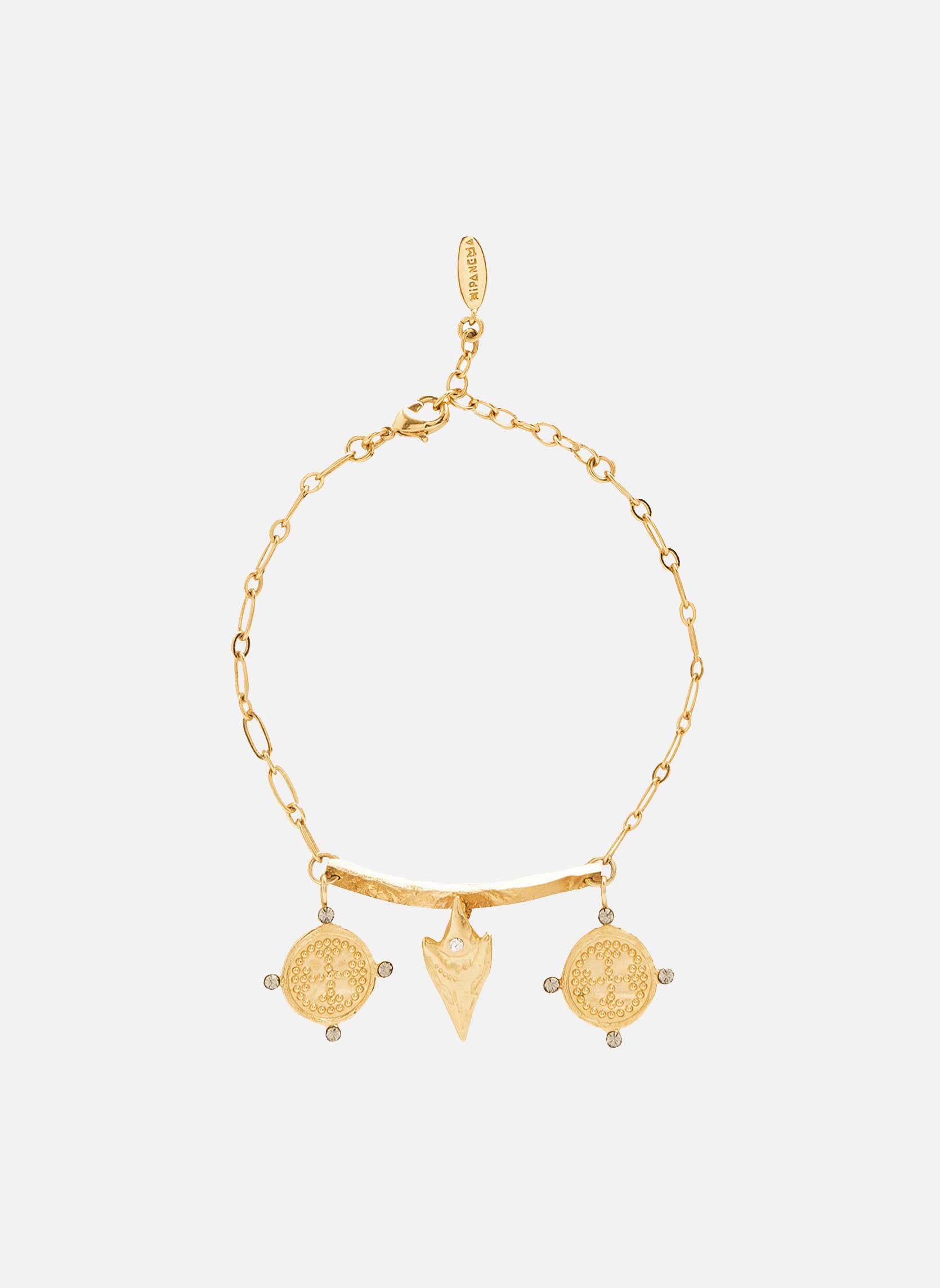 Bracelet with drop beads HIPANEMA Golden