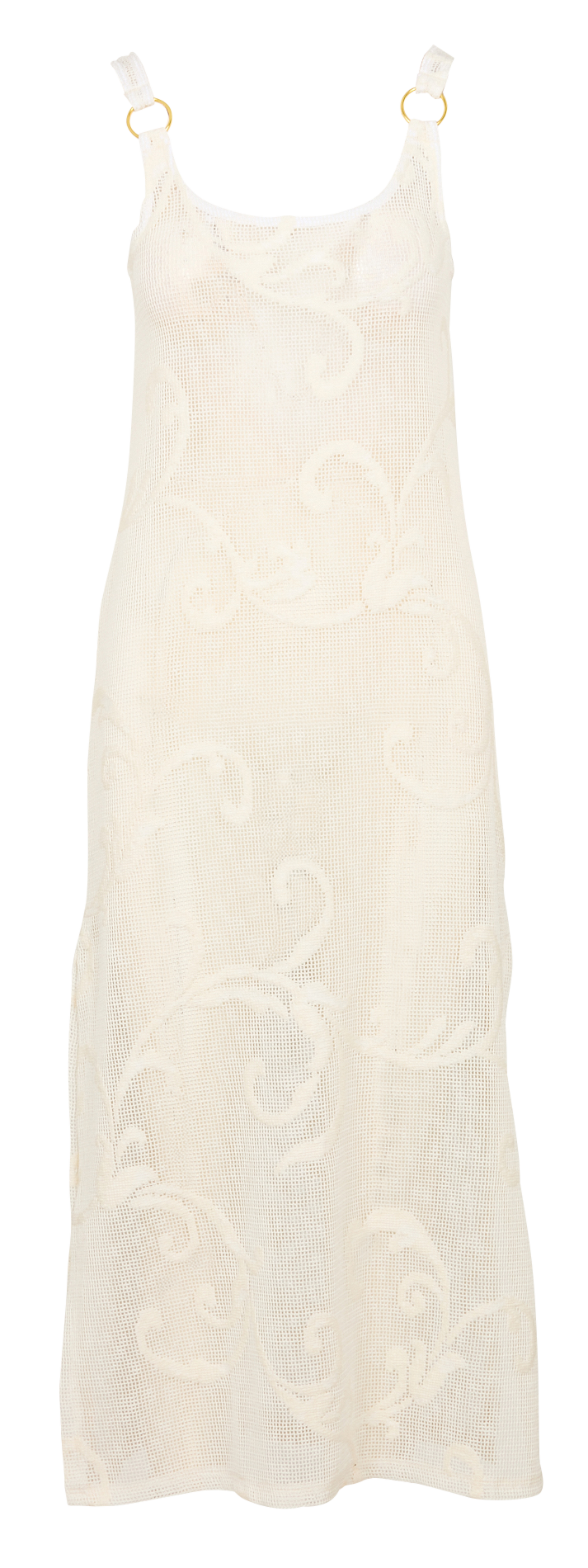 Embroidered cutout beachwear dress BANANA MOON Beige