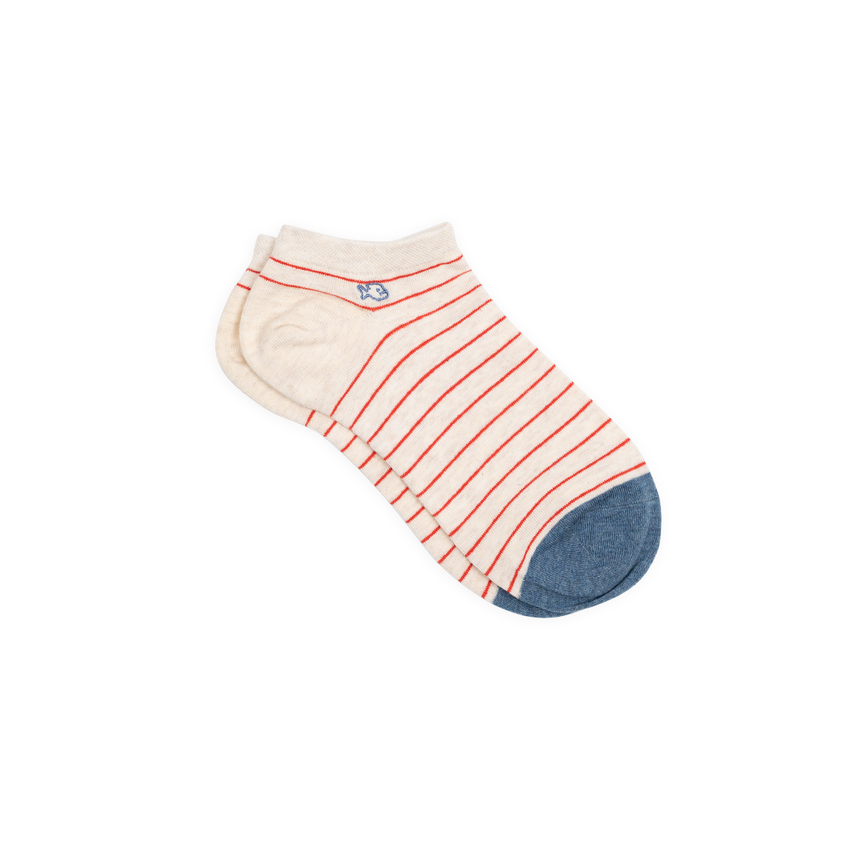 Fine striped combed cotton ankle socks BILLYBELT