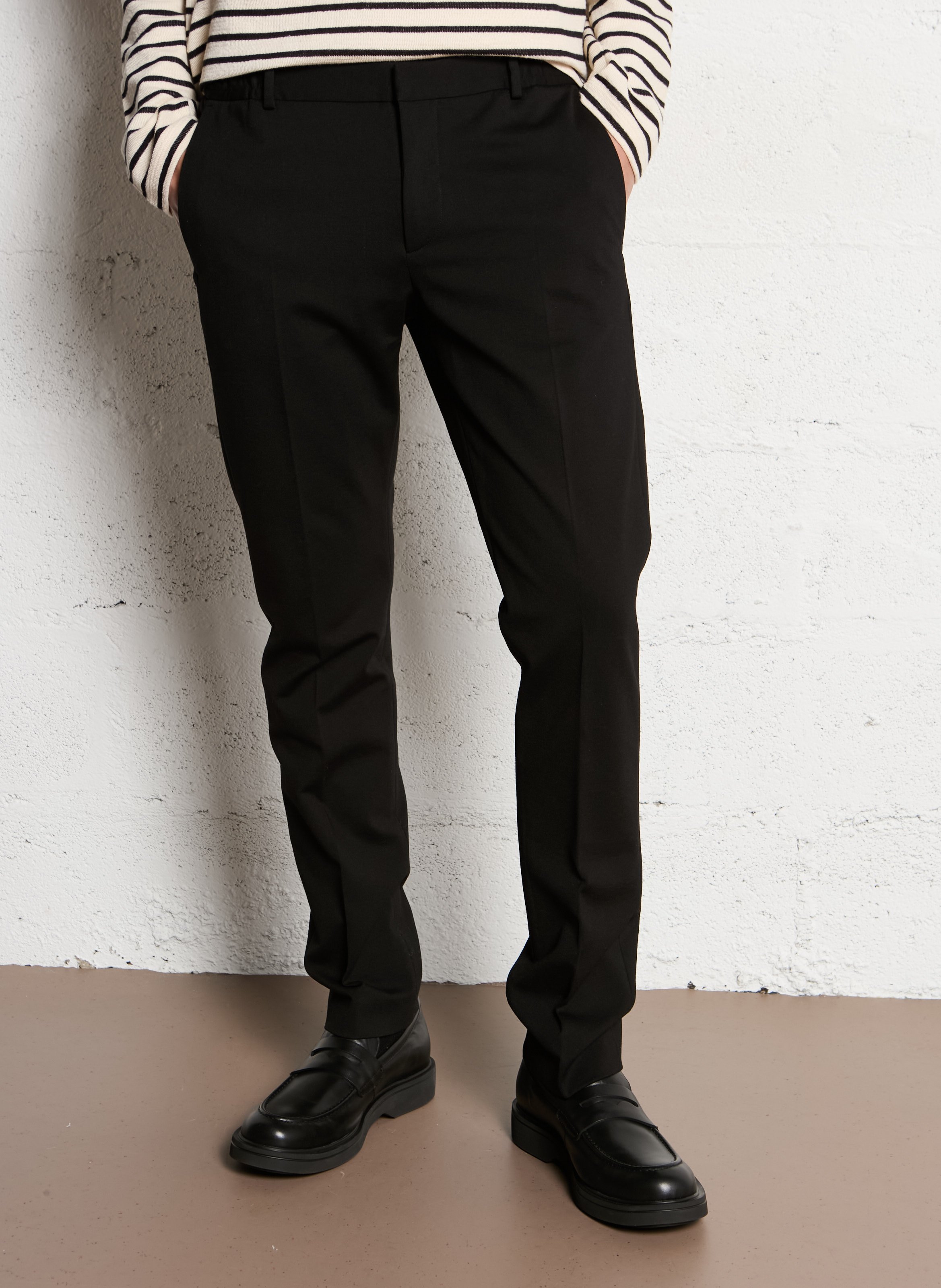 Slim fit broek IKKS Zwart