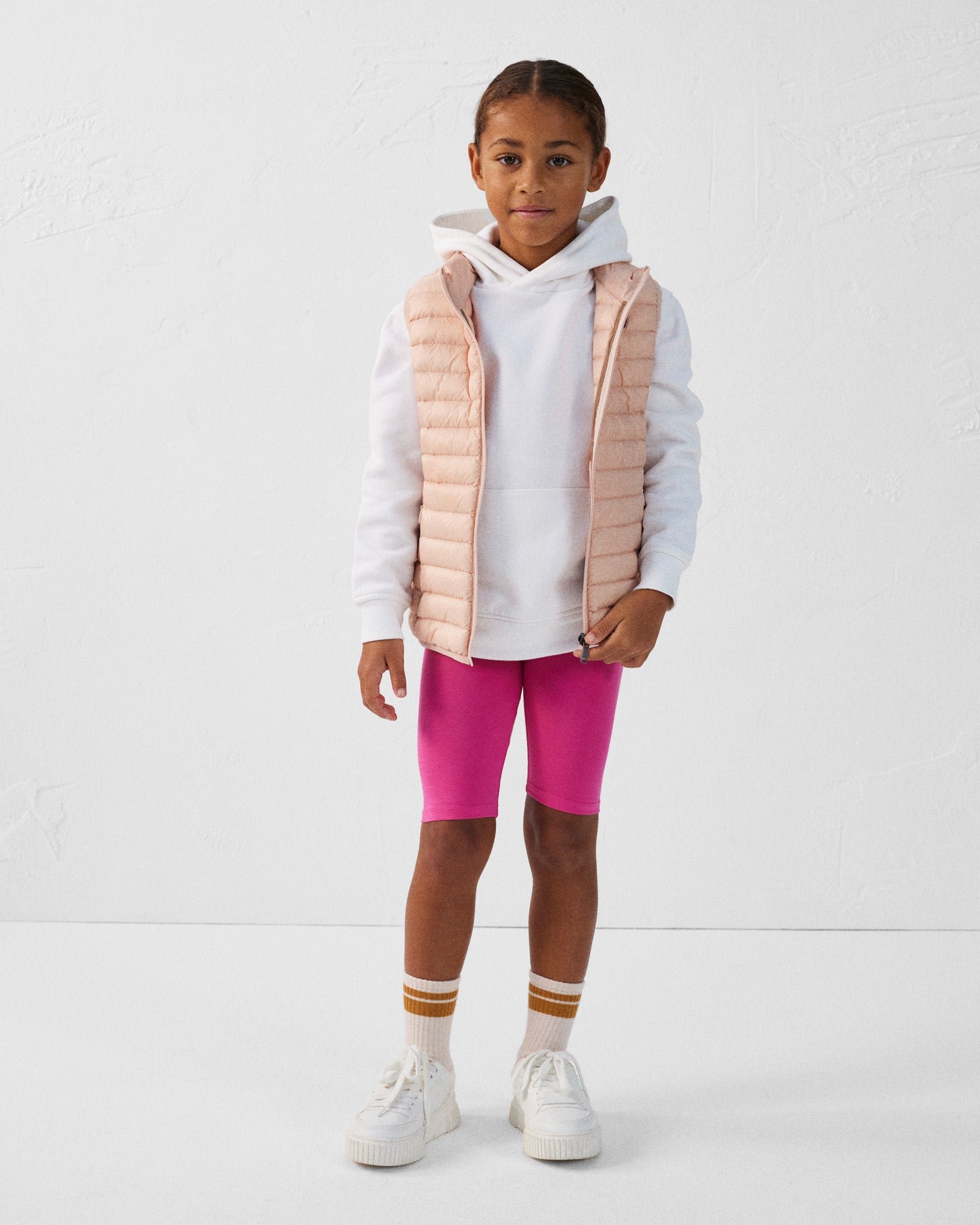 Zoe children's sleeveless puffer jacket JOTT Pink