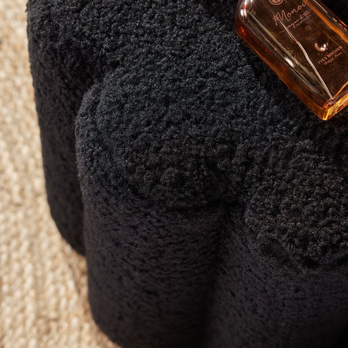 Pouf bouclette FACTORY Noir