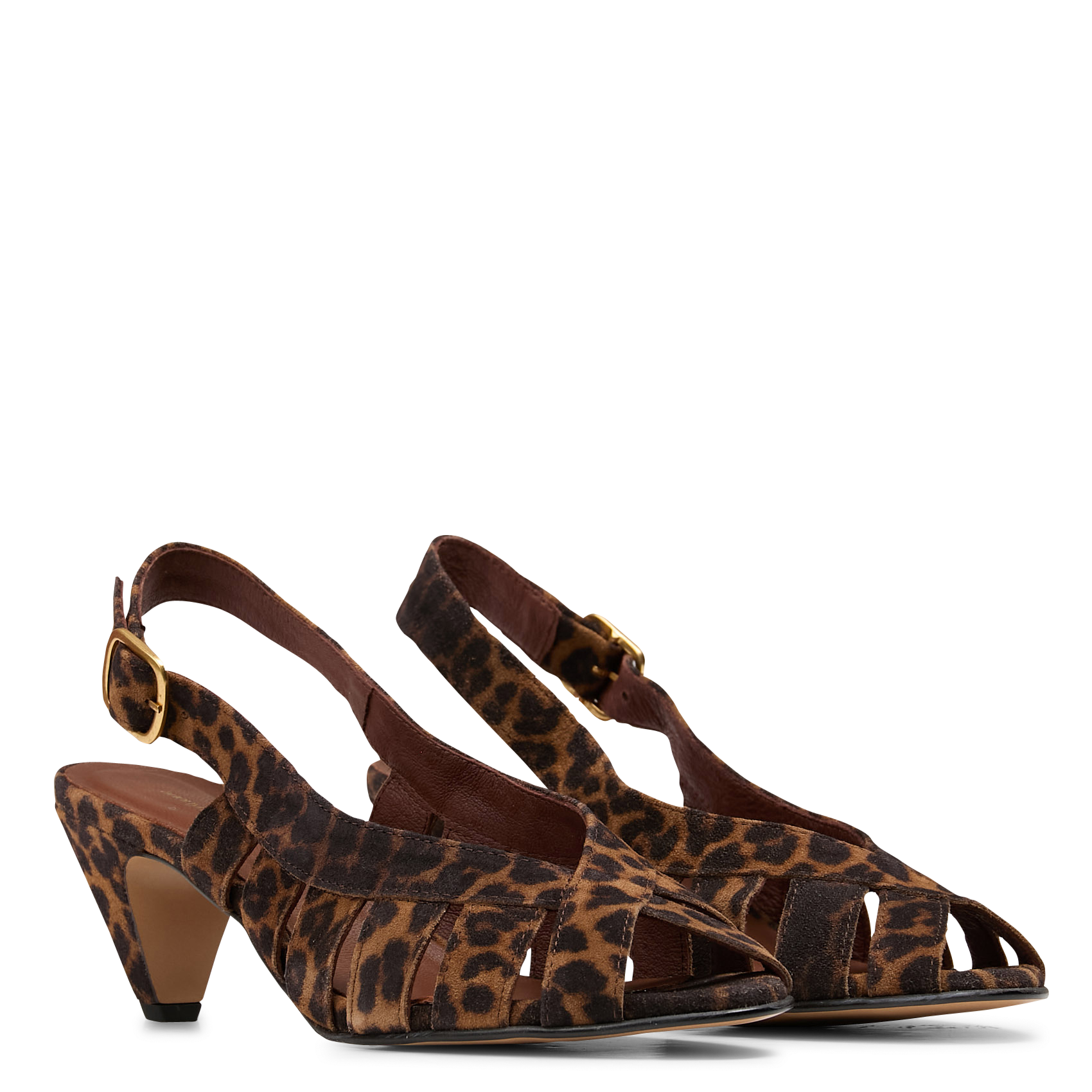 Sandales haute en cuir ANONYMOUS COPENHAGEN Marron