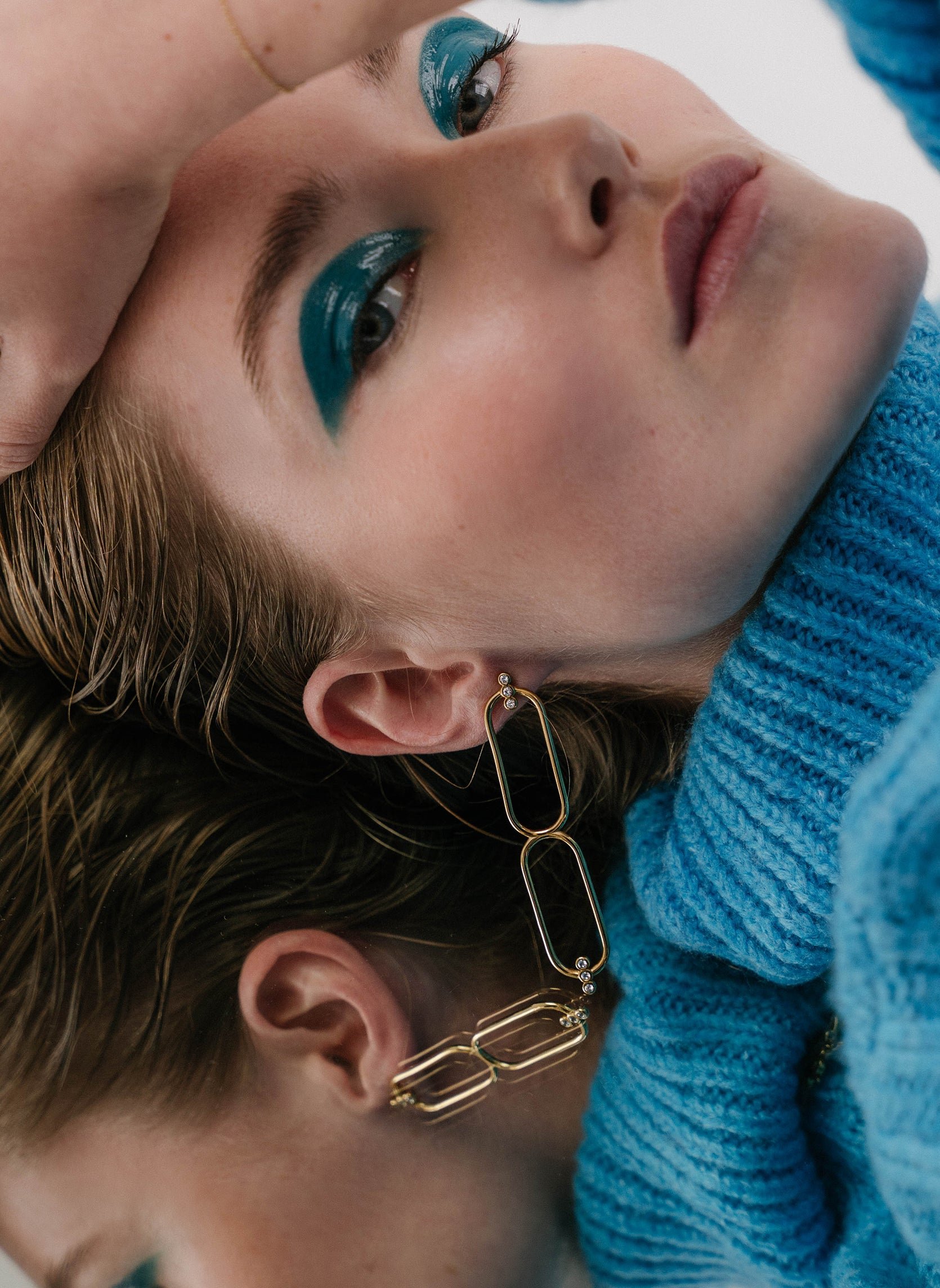 Dangling earrings AEC Paris White