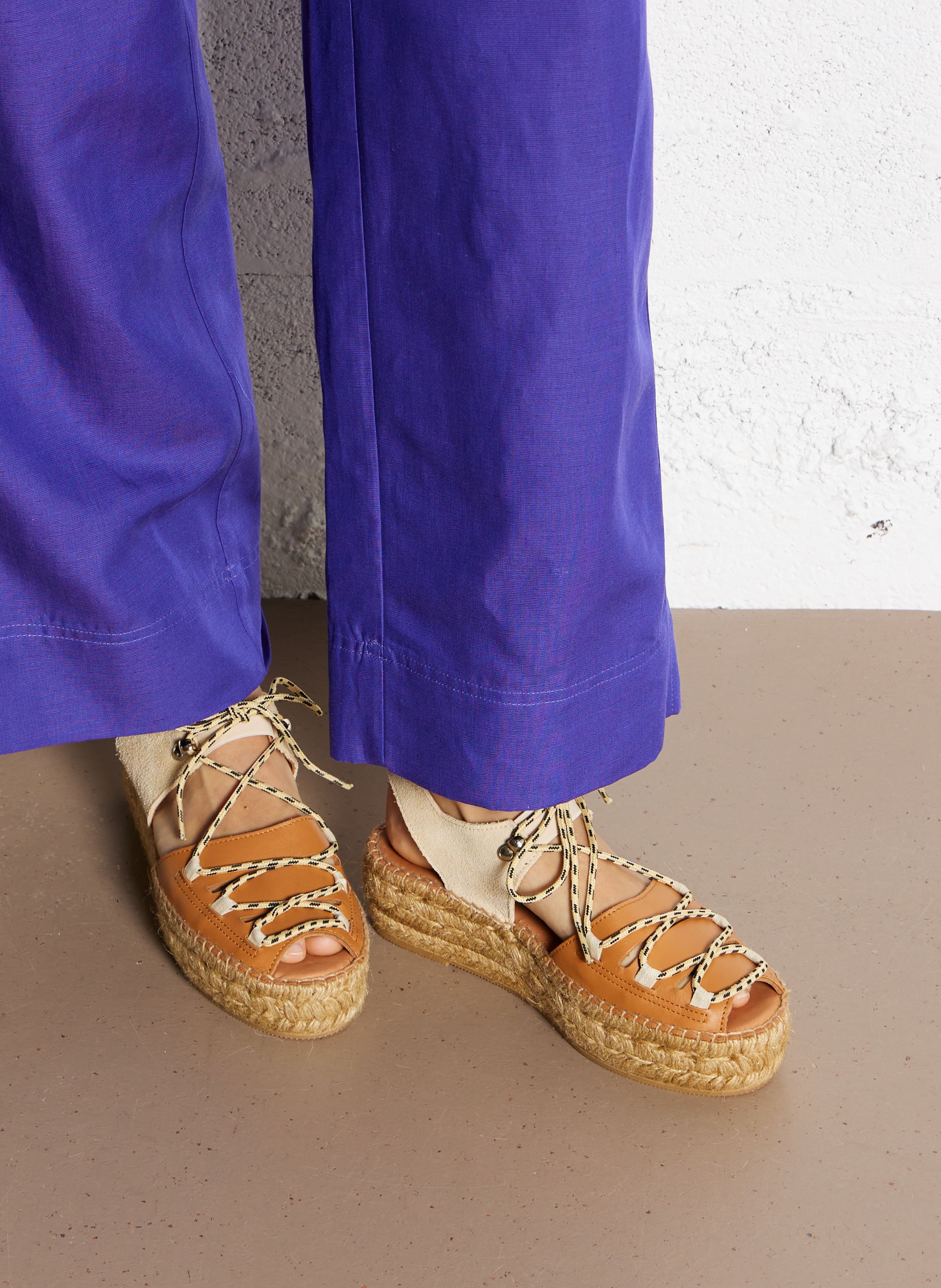 Leather espadrilles NAGUISA Multicolored