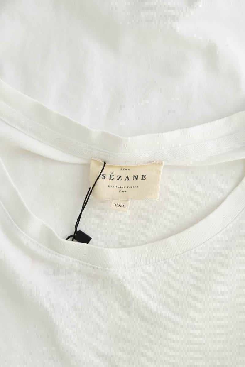 Cotton T-shirt SEZANE - Seconde main White