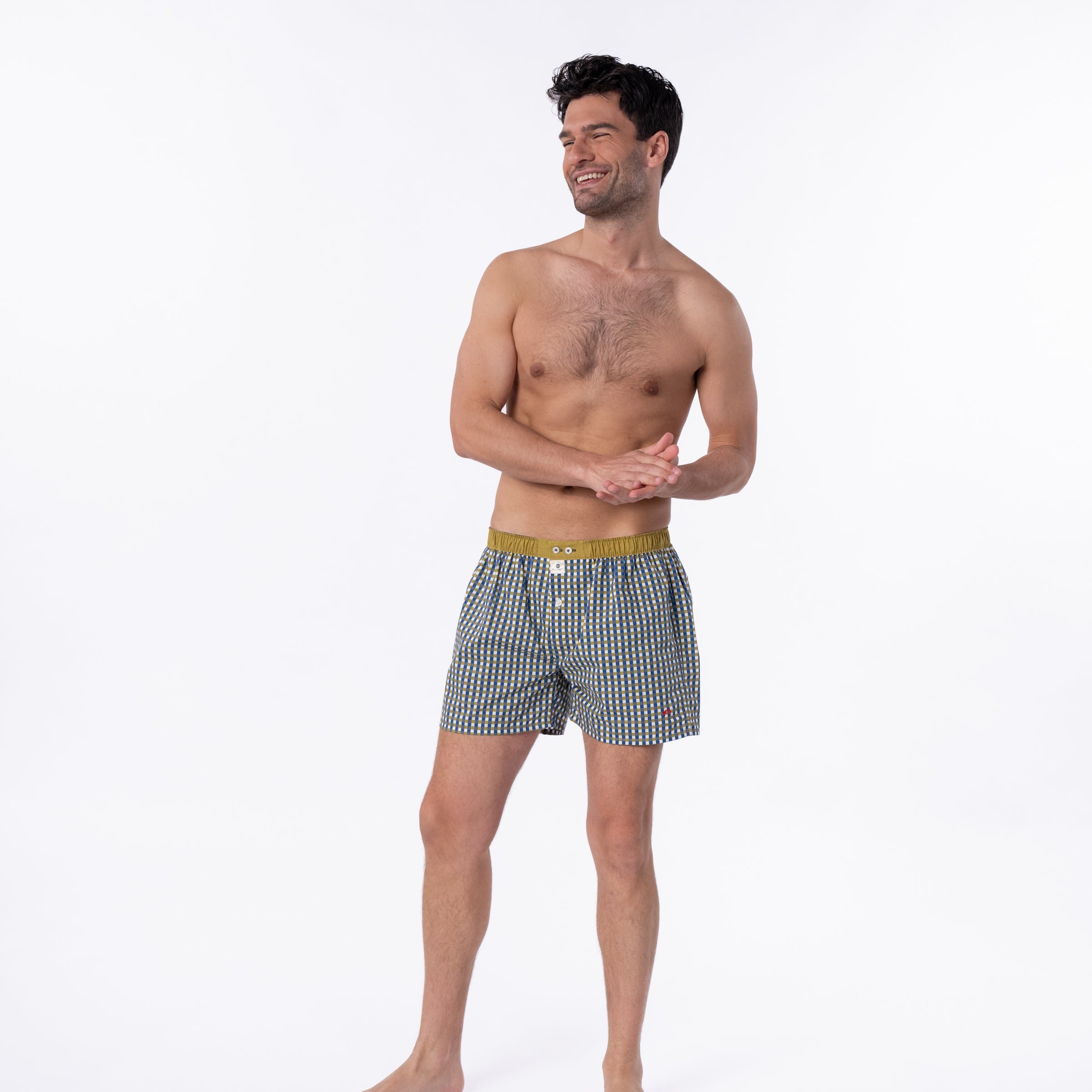 Organic cotton boxer shorts BILLYBELT Khaki